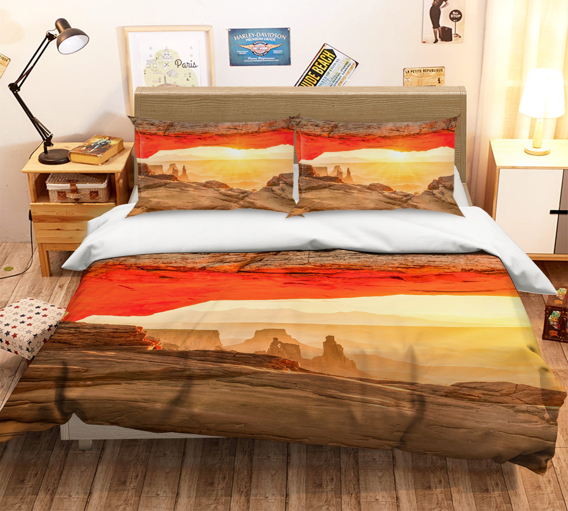 3D Rock Hillside 8536 Beth Sheridan Bedding Bed Pillowcases Quilt