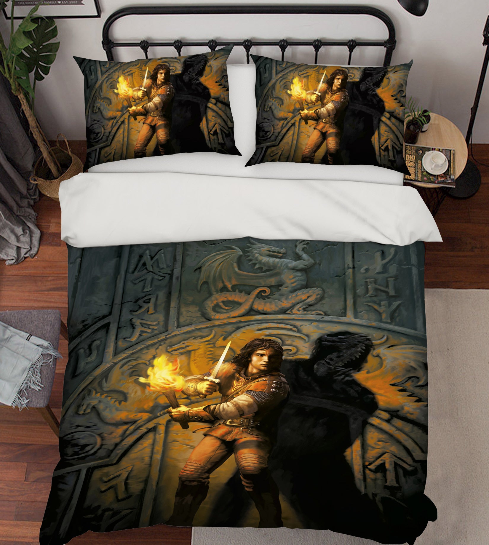 3D Torch Soldier 6206 Ciruelo Bedding Bed Pillowcases Quilt