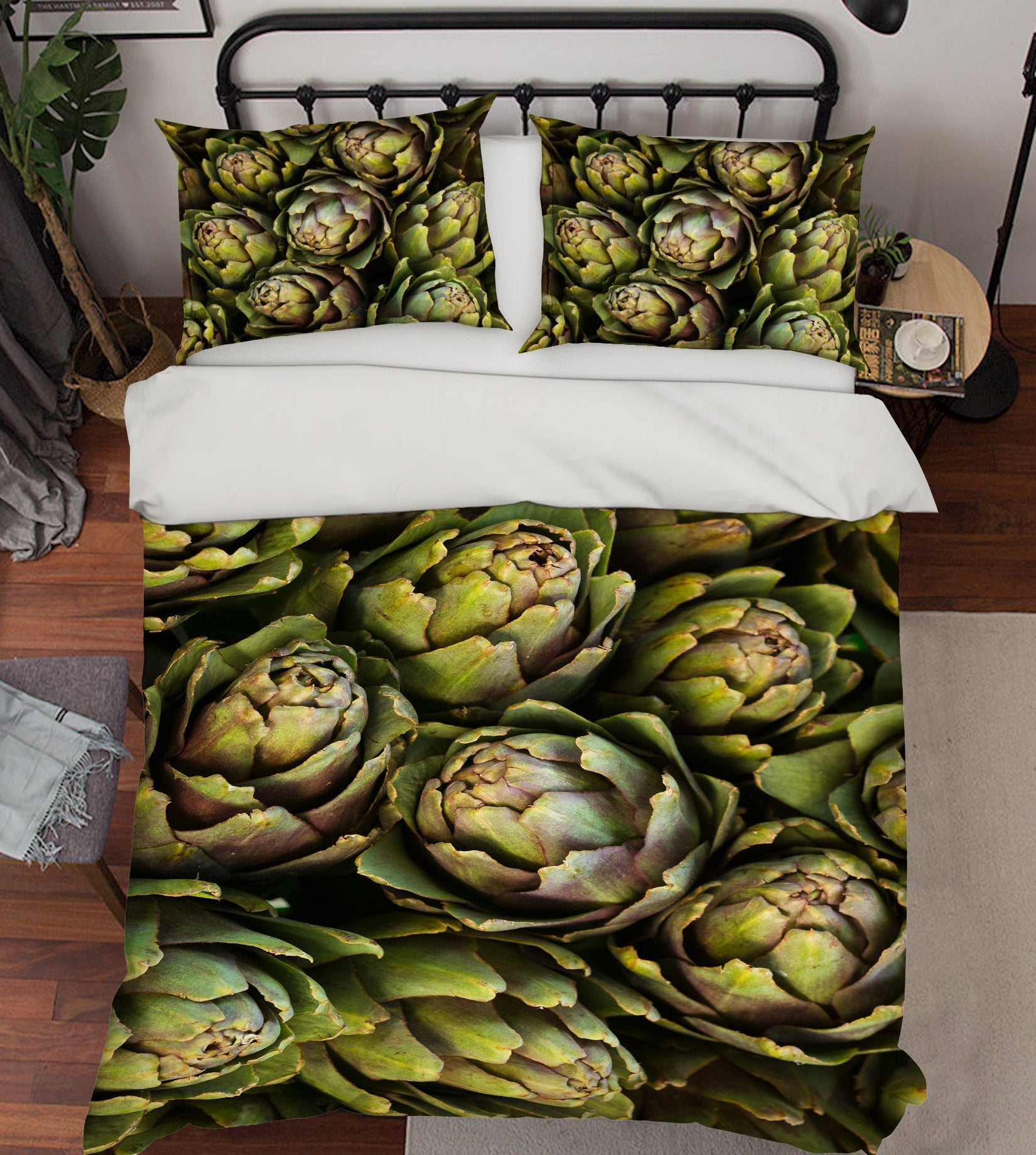 3D Green Plants 6956 Assaf Frank Bedding Bed Pillowcases Quilt Cover Duvet Cover