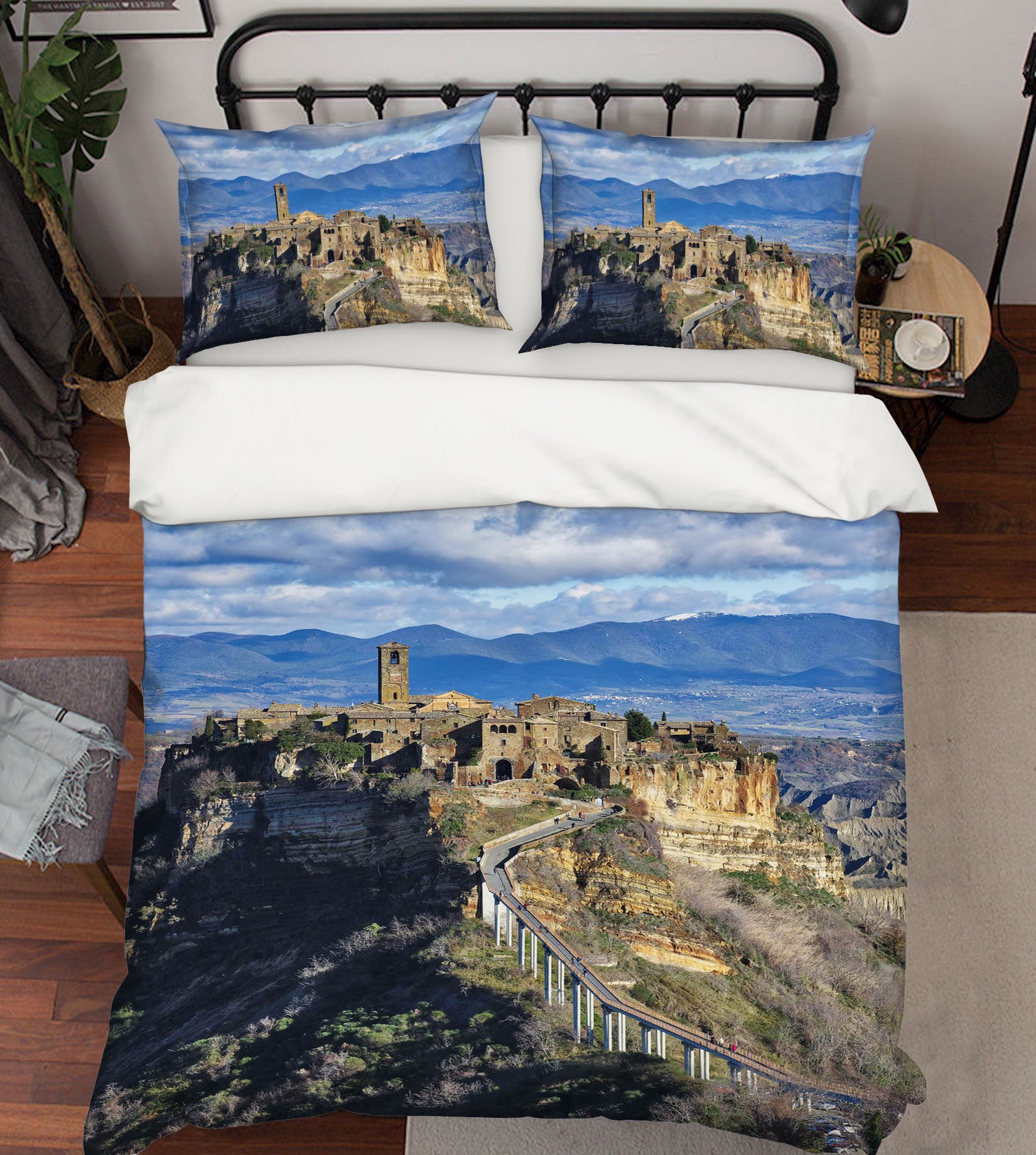 3D Hilltop Castle 2153 Marco Carmassi Bedding Bed Pillowcases Quilt