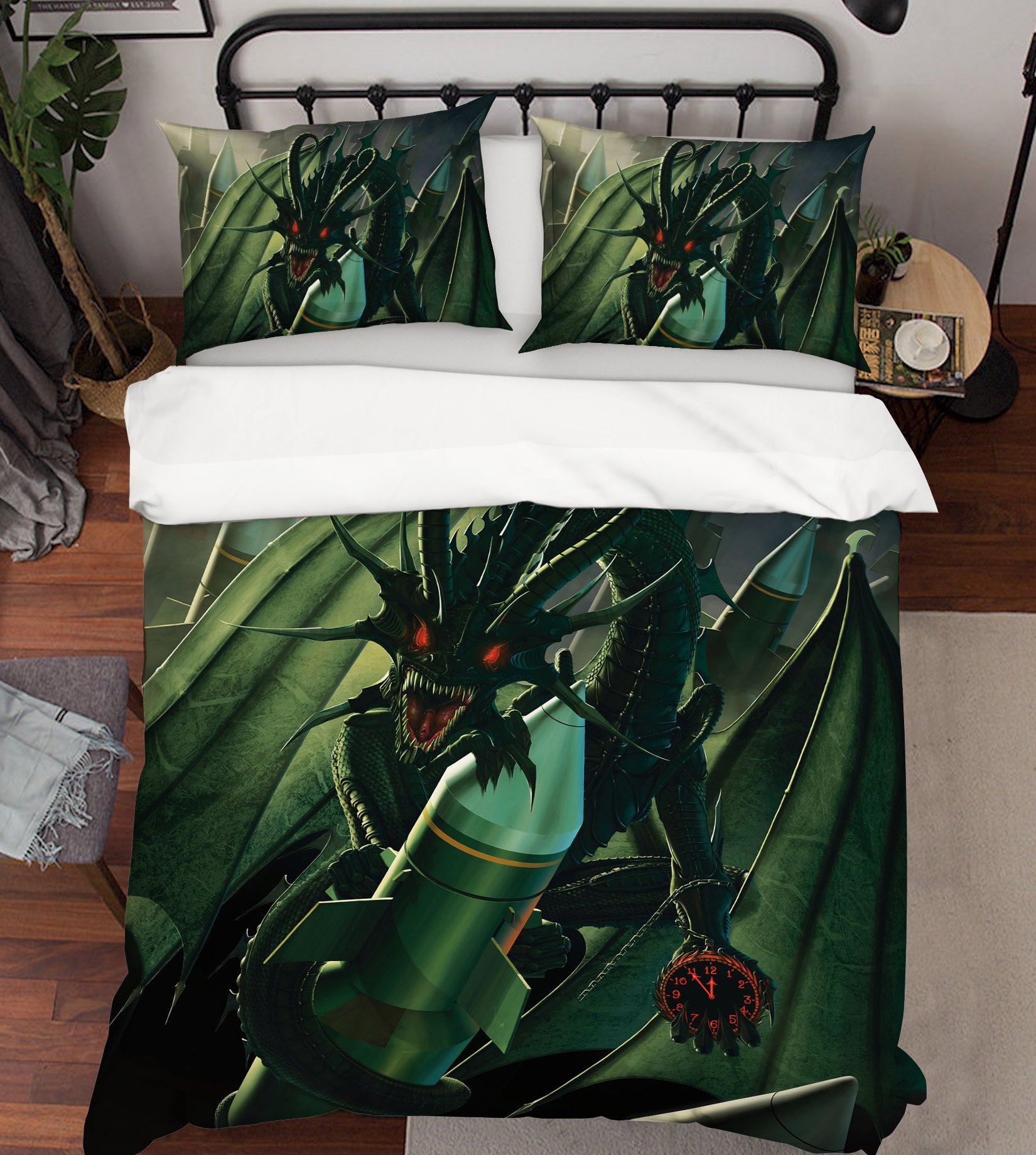 3D Doom Dragon 040 Bed Pillowcases Quilt Exclusive Designer Vincent