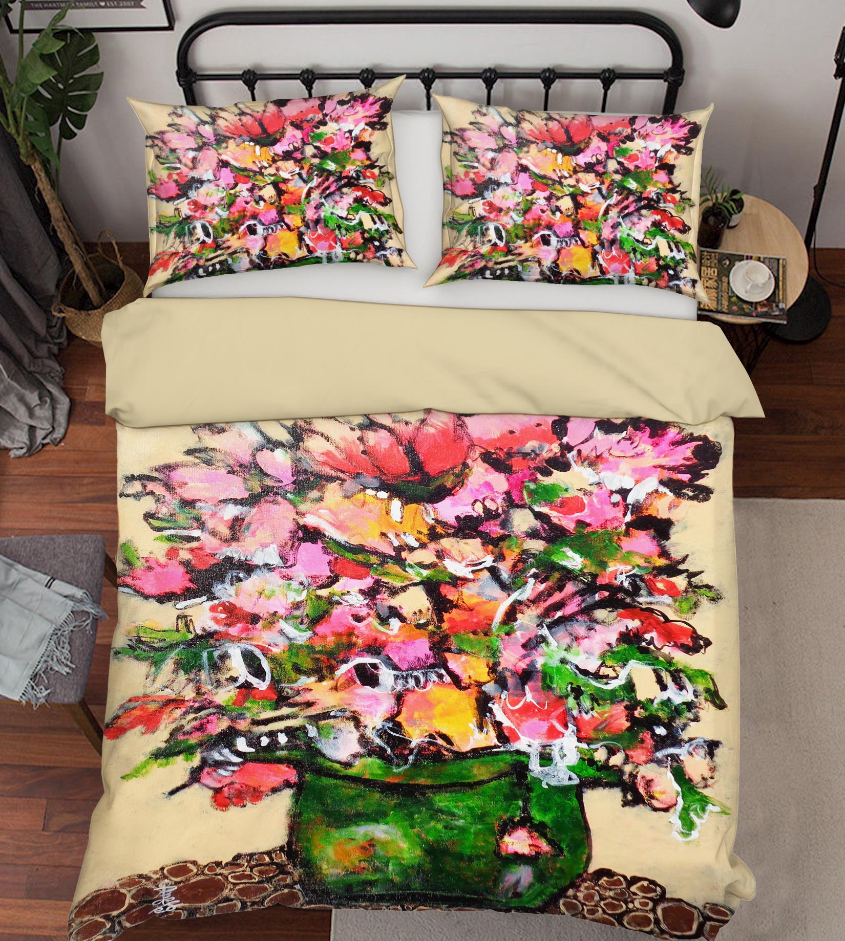 3D Bouquet Vase Art 1135 Misako Chida Bedding Bed Pillowcases Quilt Cover Duvet Cover