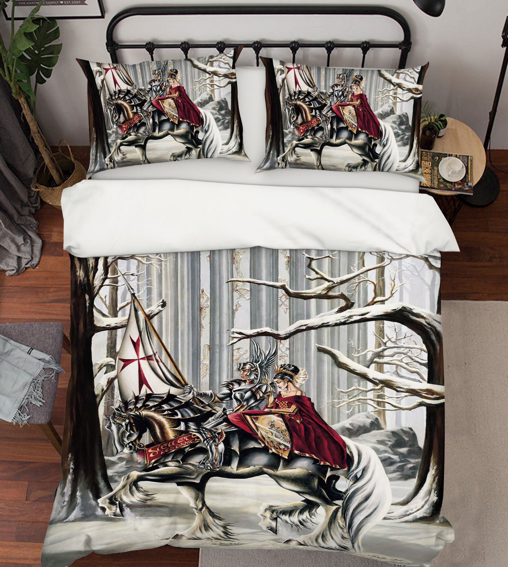 3D Branch Knight 8329 Ruth Thompson Bedding Bed Pillowcases Quilt Cover Duvet Cover