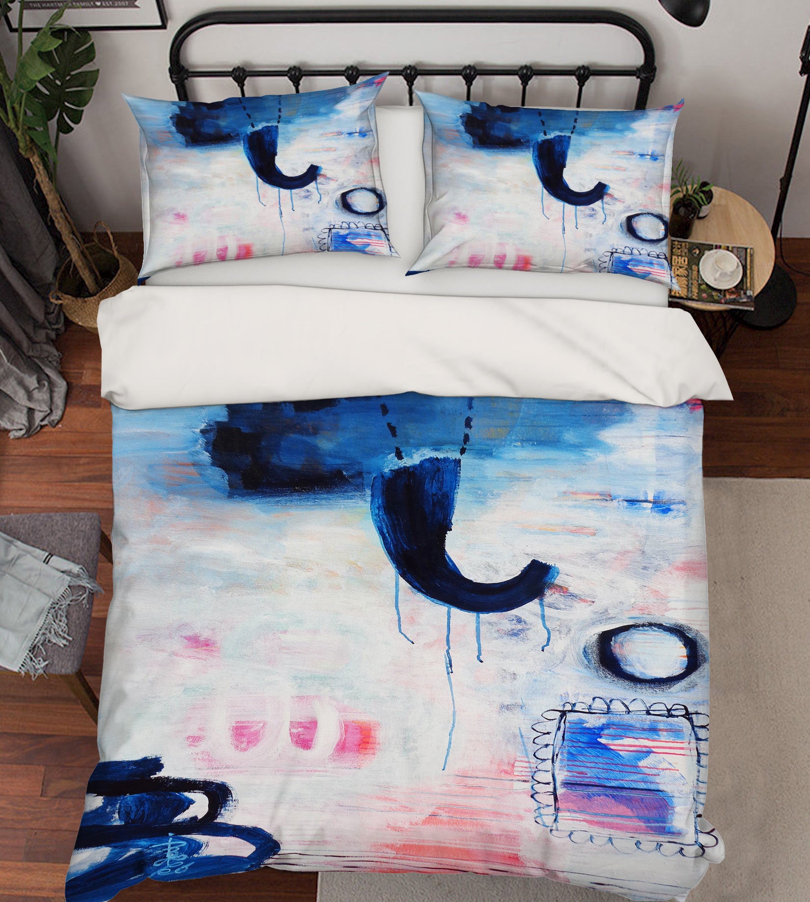 3D Blue Circle 1216 Misako Chida Bedding Bed Pillowcases Quilt Cover Duvet Cover