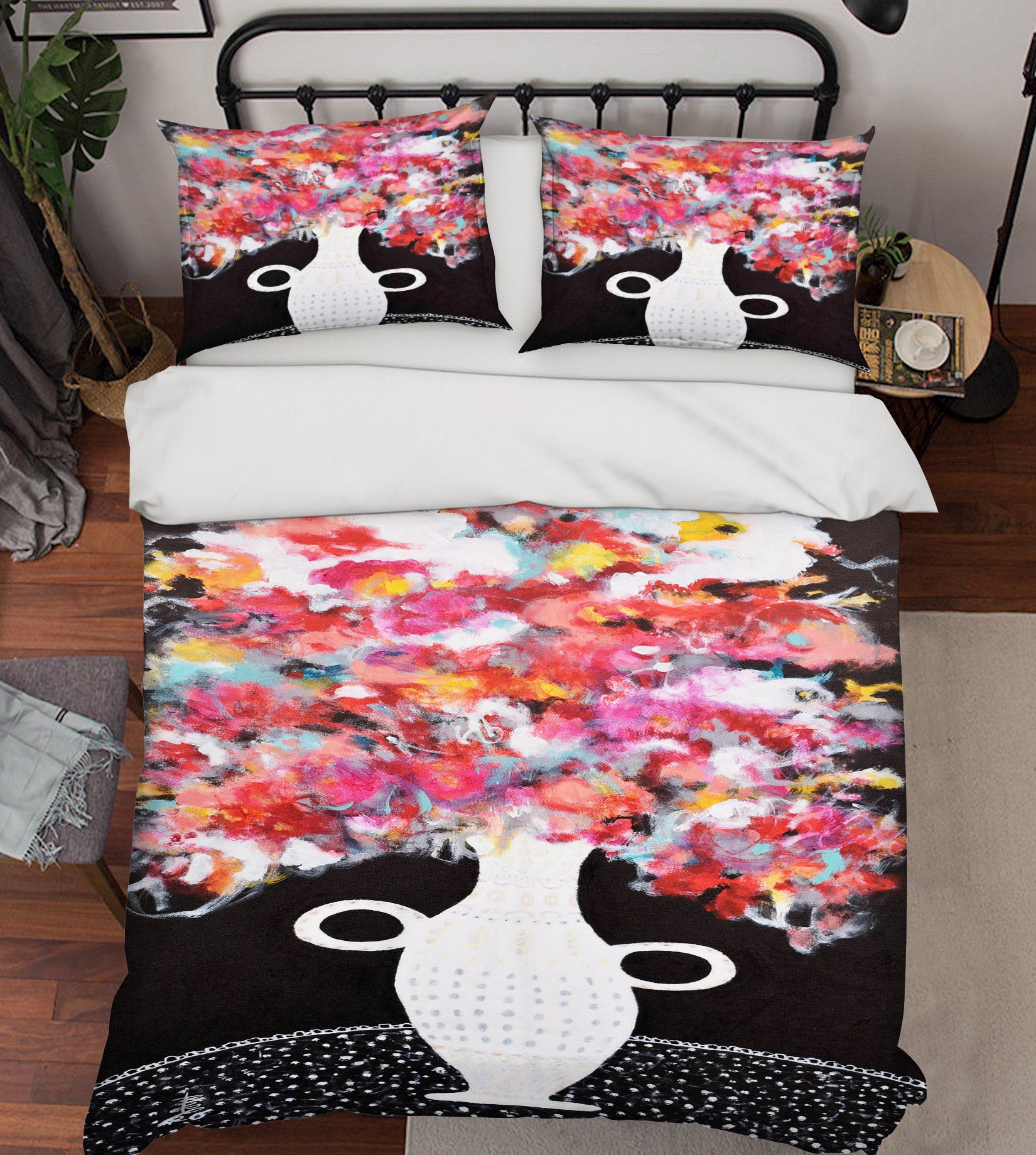 3D White Vase Flowers 1194 Misako Chida Bedding Bed Pillowcases Quilt Cover Duvet Cover