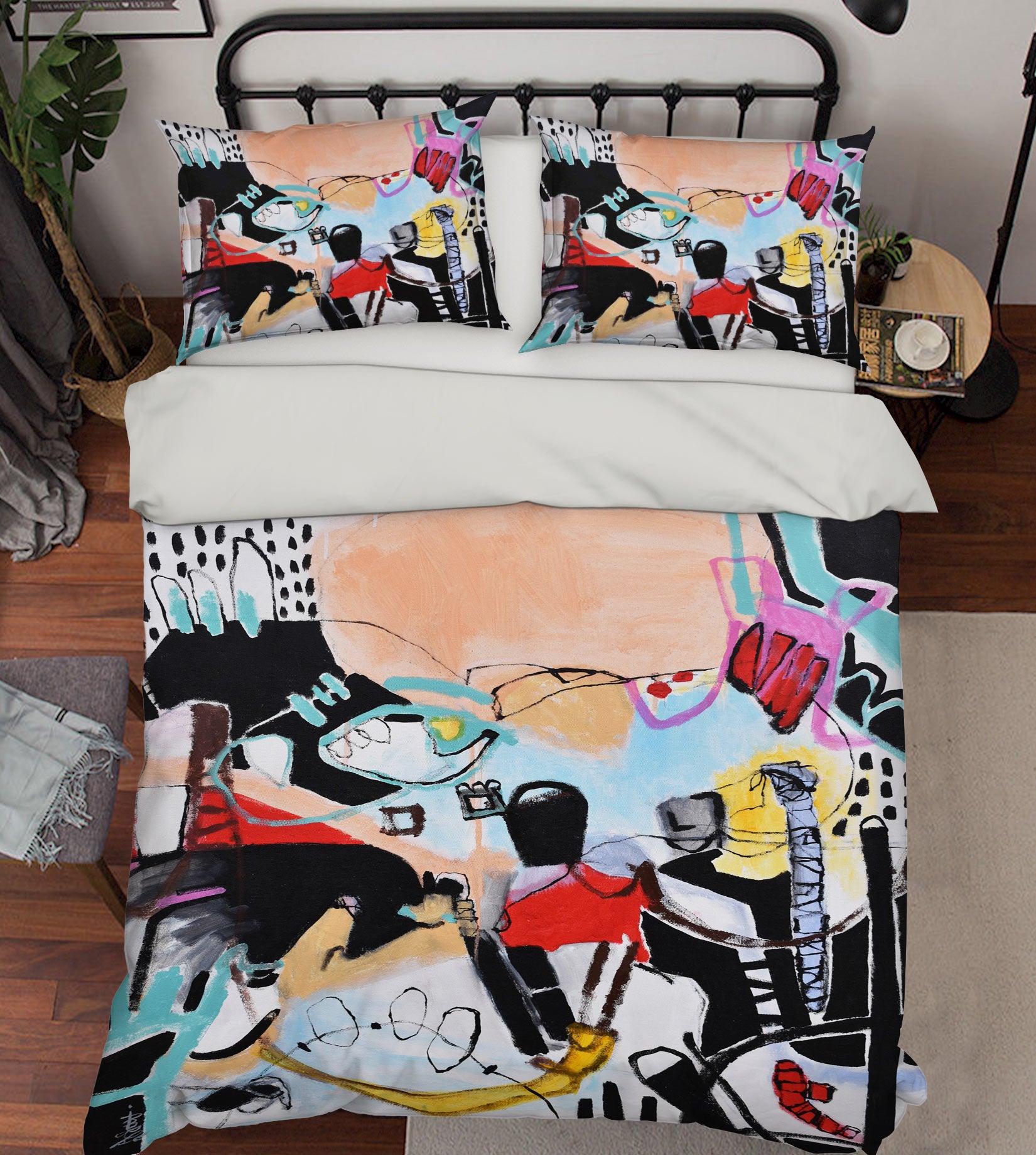 3D Art Graffiti 1222 Misako Chida Bedding Bed Pillowcases Quilt Cover Duvet Cover