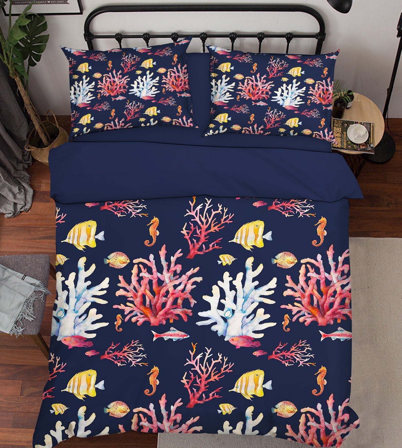 3D Corals And Fishes Pattern 322 Bed Pillowcases Quilt Wallpaper AJ Wallpaper 
