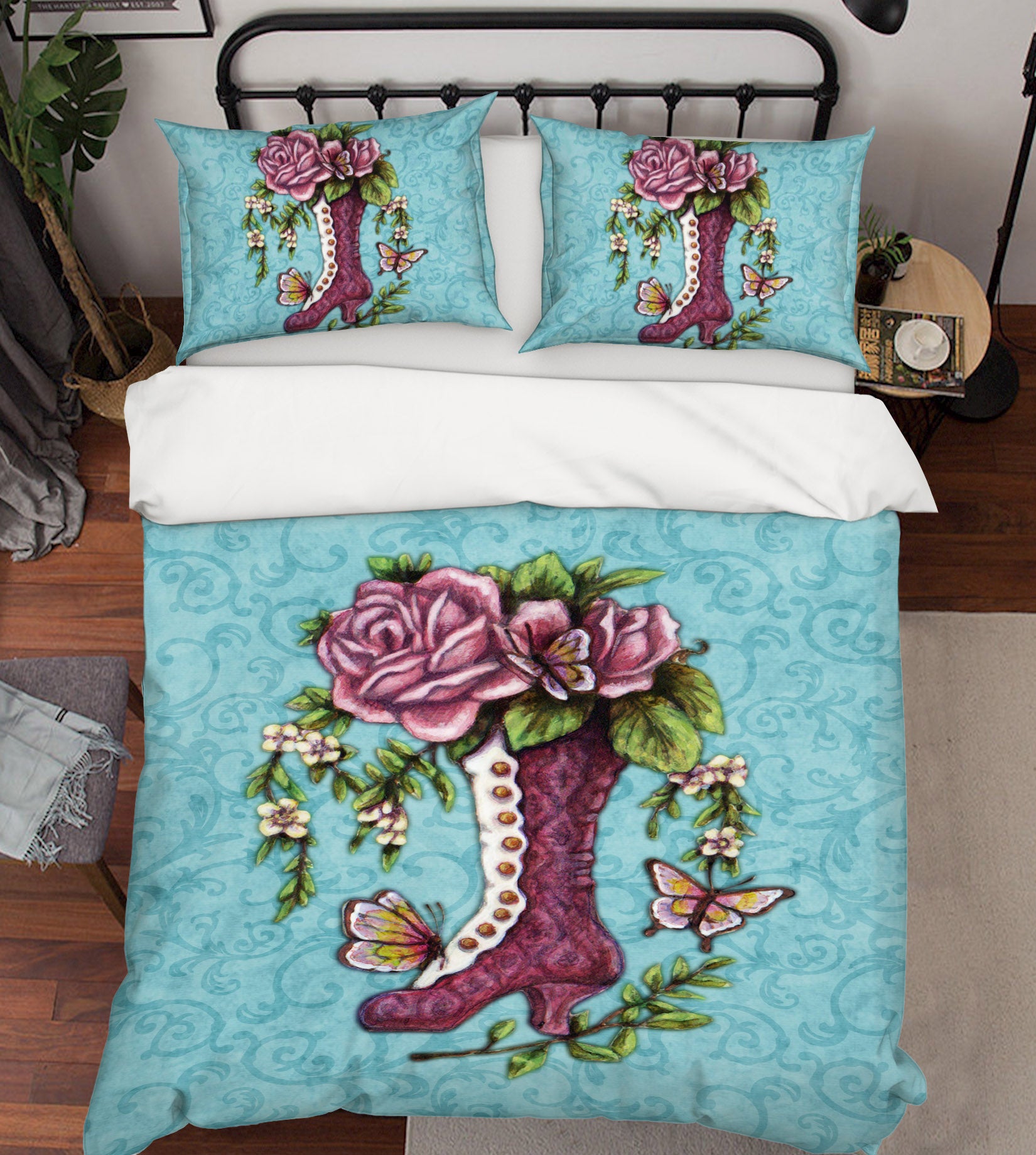 3D High Heels Butterfly 8822 Brigid Ashwood Bedding Bed Pillowcases Quilt Cover Duvet Cover