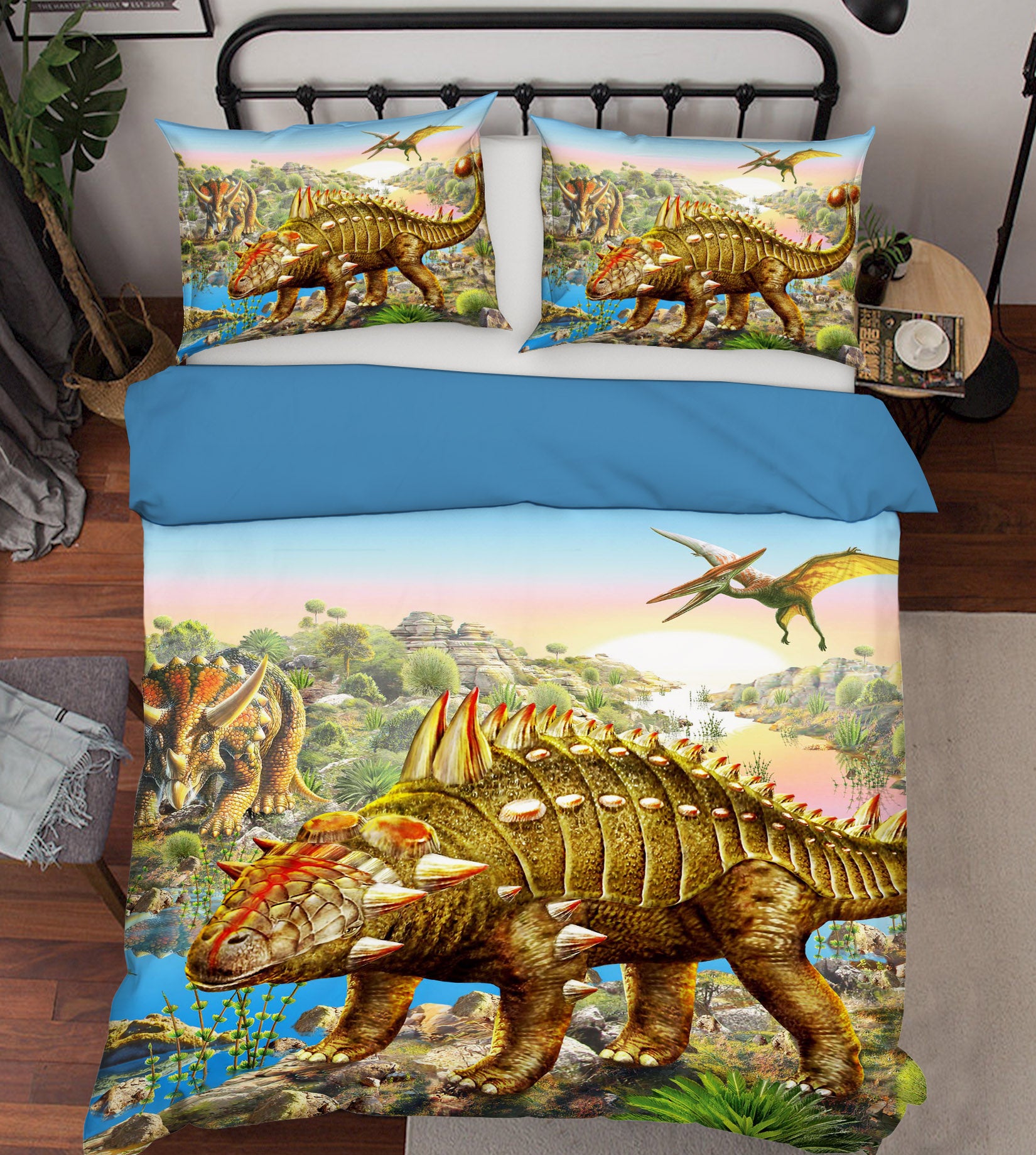 3D Dinosaur World 2102 Adrian Chesterman Bedding Bed Pillowcases Quilt