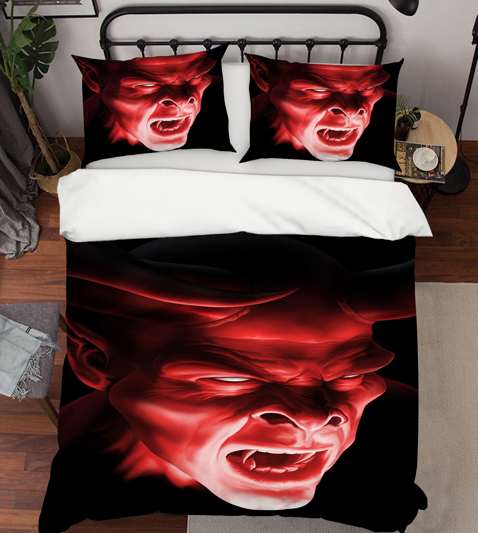 3D Monster 4077 Tom Wood Bedding Bed Pillowcases Quilt