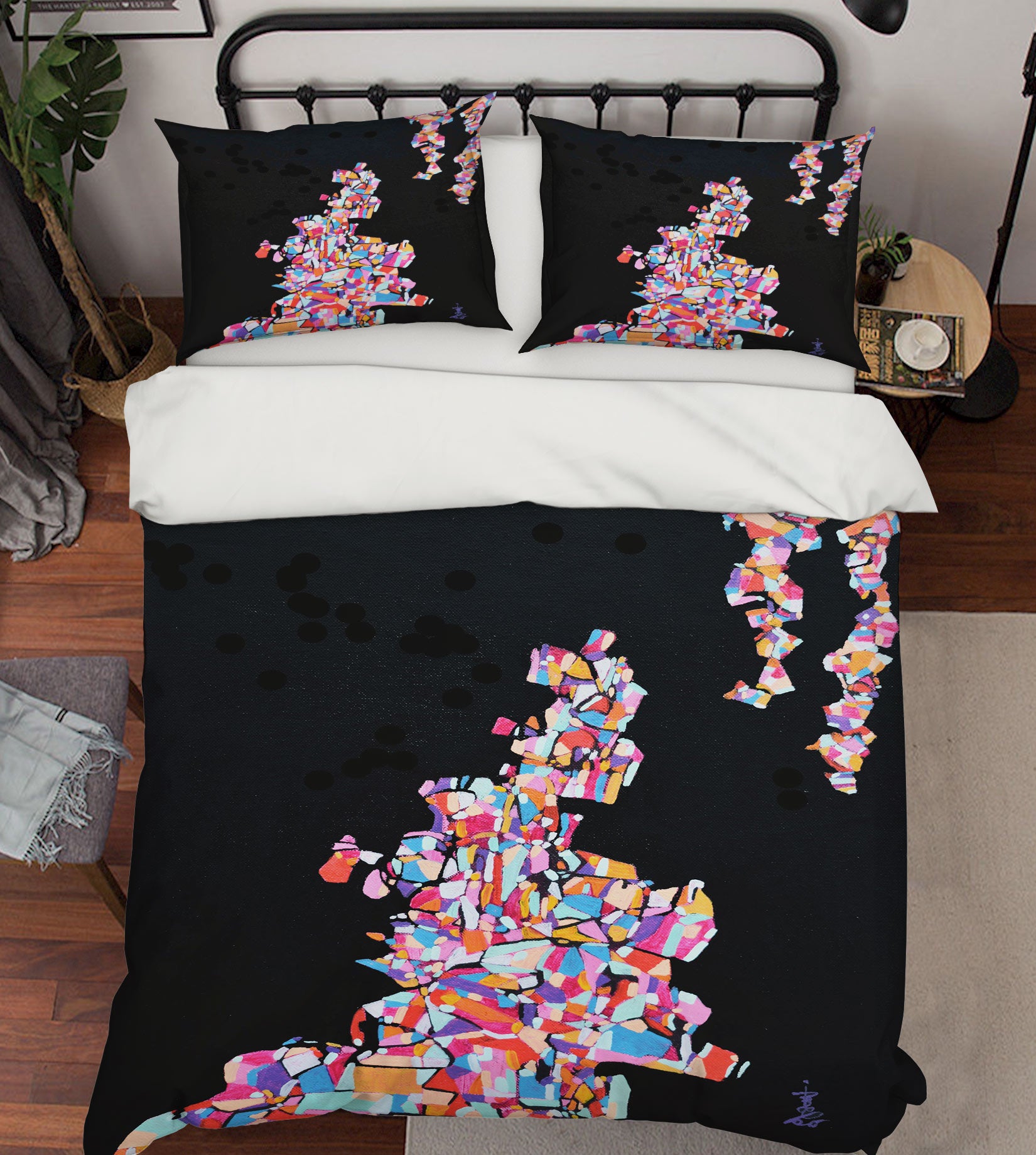 3D Color Graphics Black 1159 Misako Chida Bedding Bed Pillowcases Quilt Cover Duvet Cover