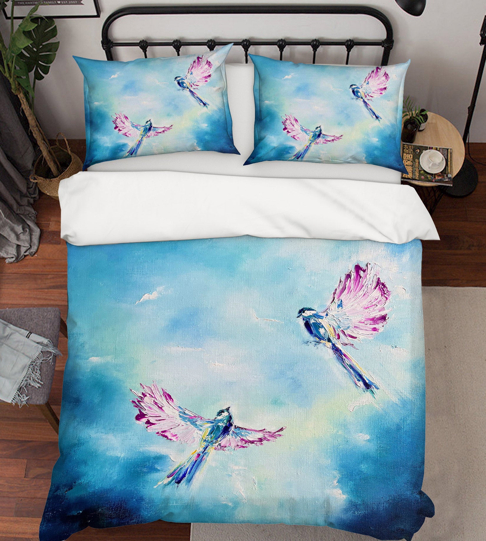3D Painted Bird 526 Skromova Marina Bedding Bed Pillowcases Quilt