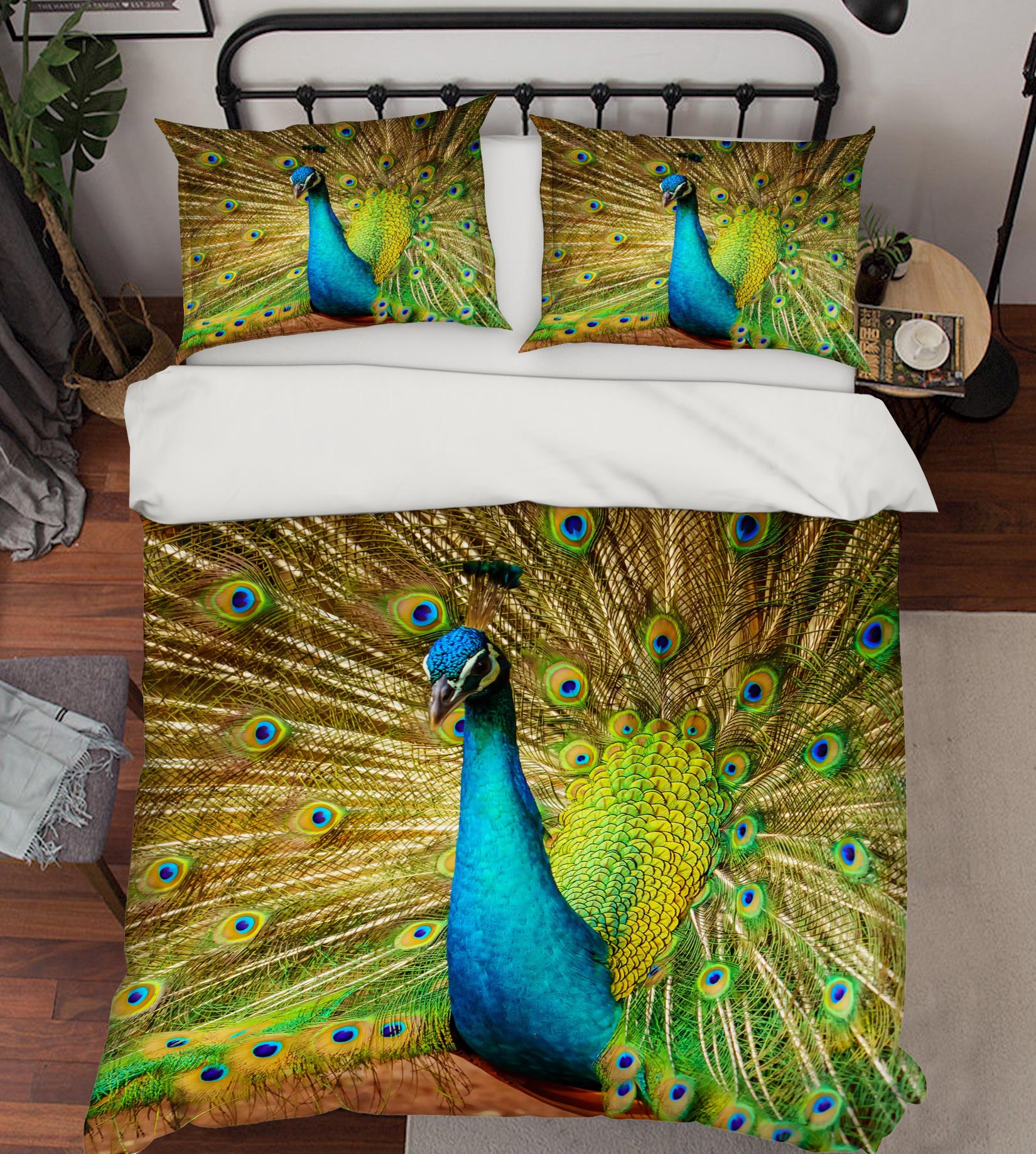 3D Peacock 72031 Bed Pillowcases Quilt