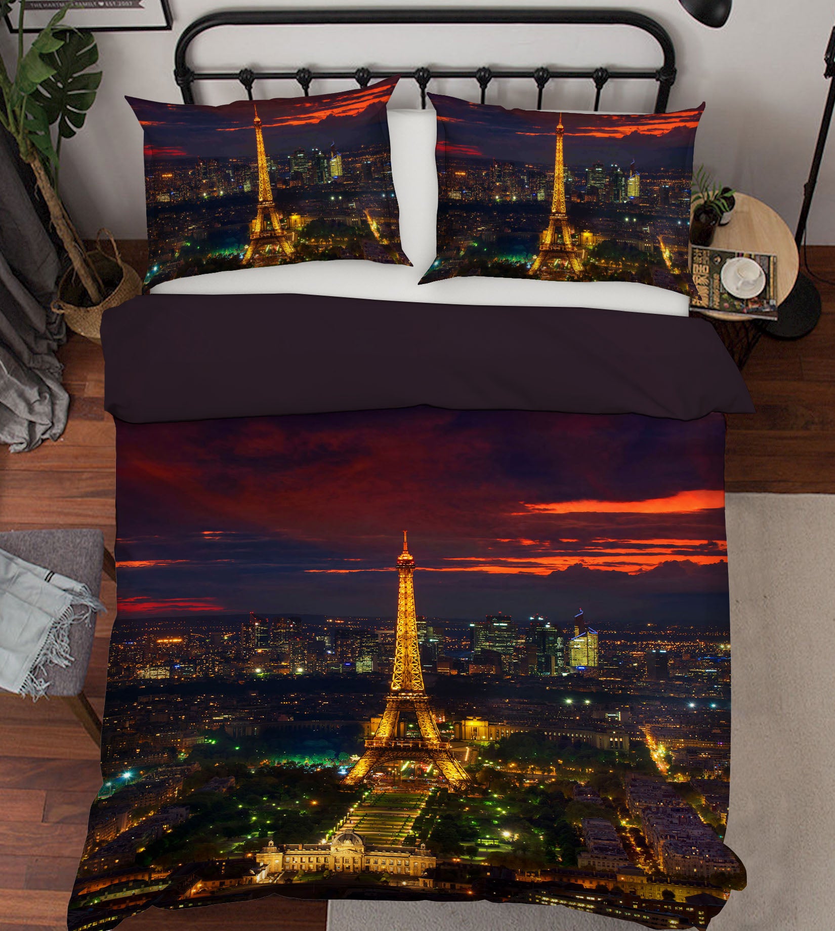 3D Gold Tower Sunset 031 Marco Carmassi Bedding Bed Pillowcases Quilt