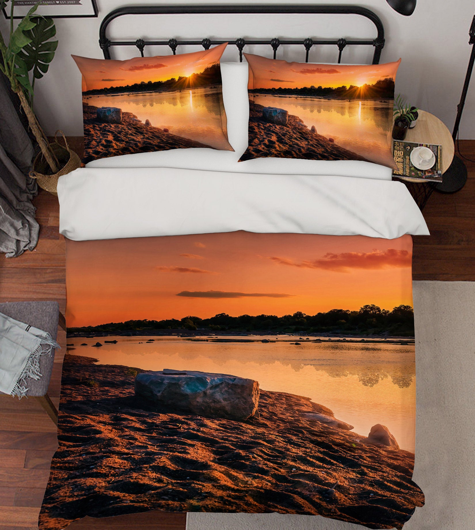 3D Lakeside Stone 8533 Beth Sheridan Bedding Bed Pillowcases Quilt