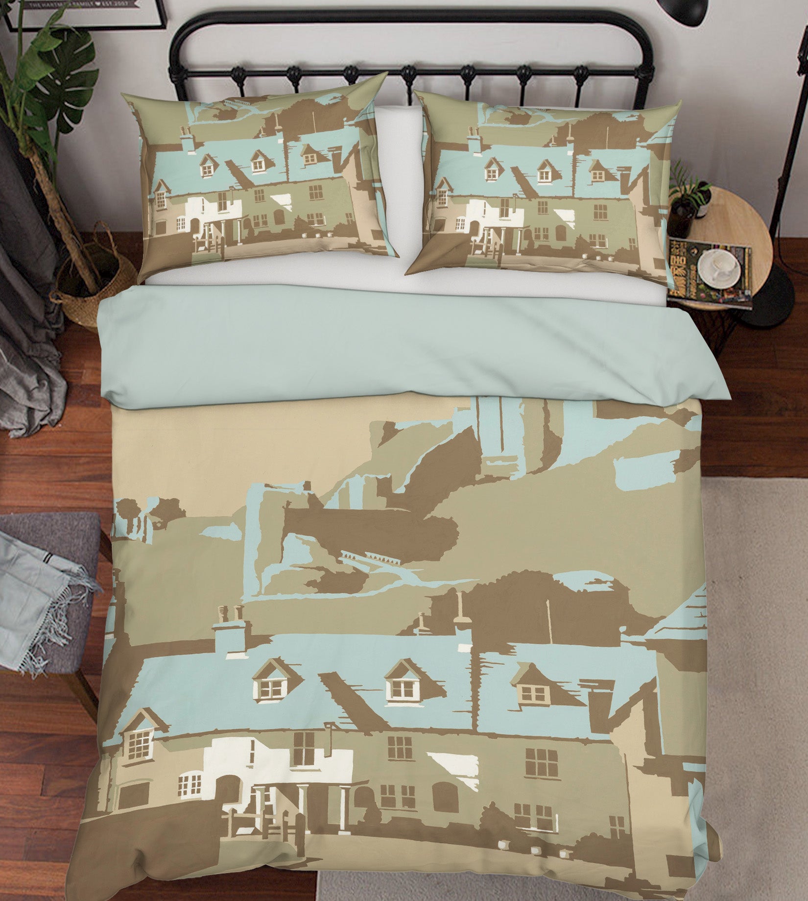 3D Corfe Castle 2015 Steve Read Bedding Bed Pillowcases Quilt