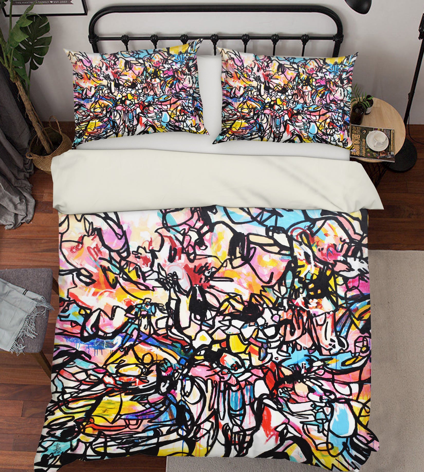 3D Black Painting 1228 Misako Chida Bedding Bed Pillowcases Quilt Cover Duvet Cover