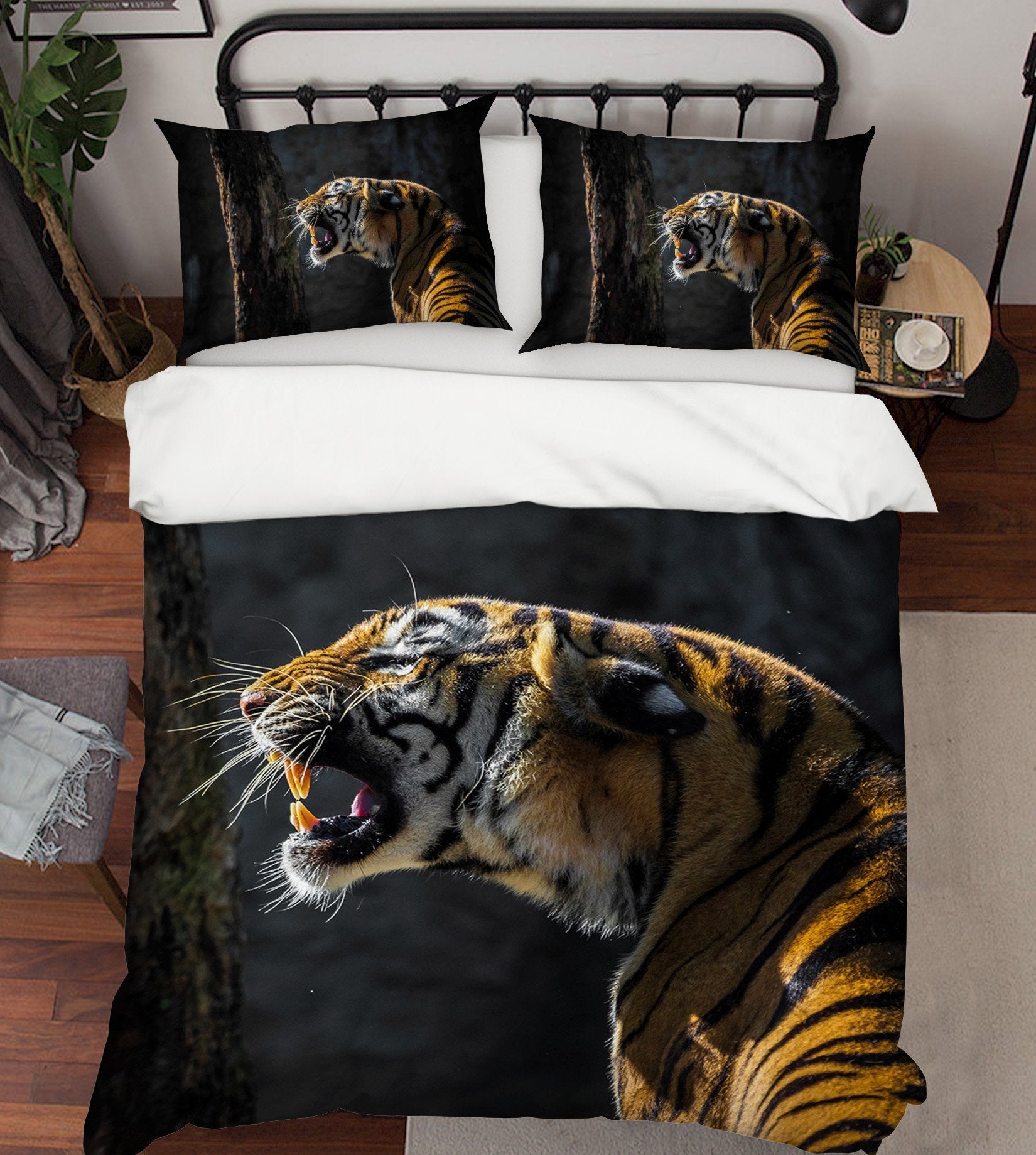 3D Tiger Cub 2007 Bed Pillowcases Quilt Quiet Covers AJ Creativity Home 