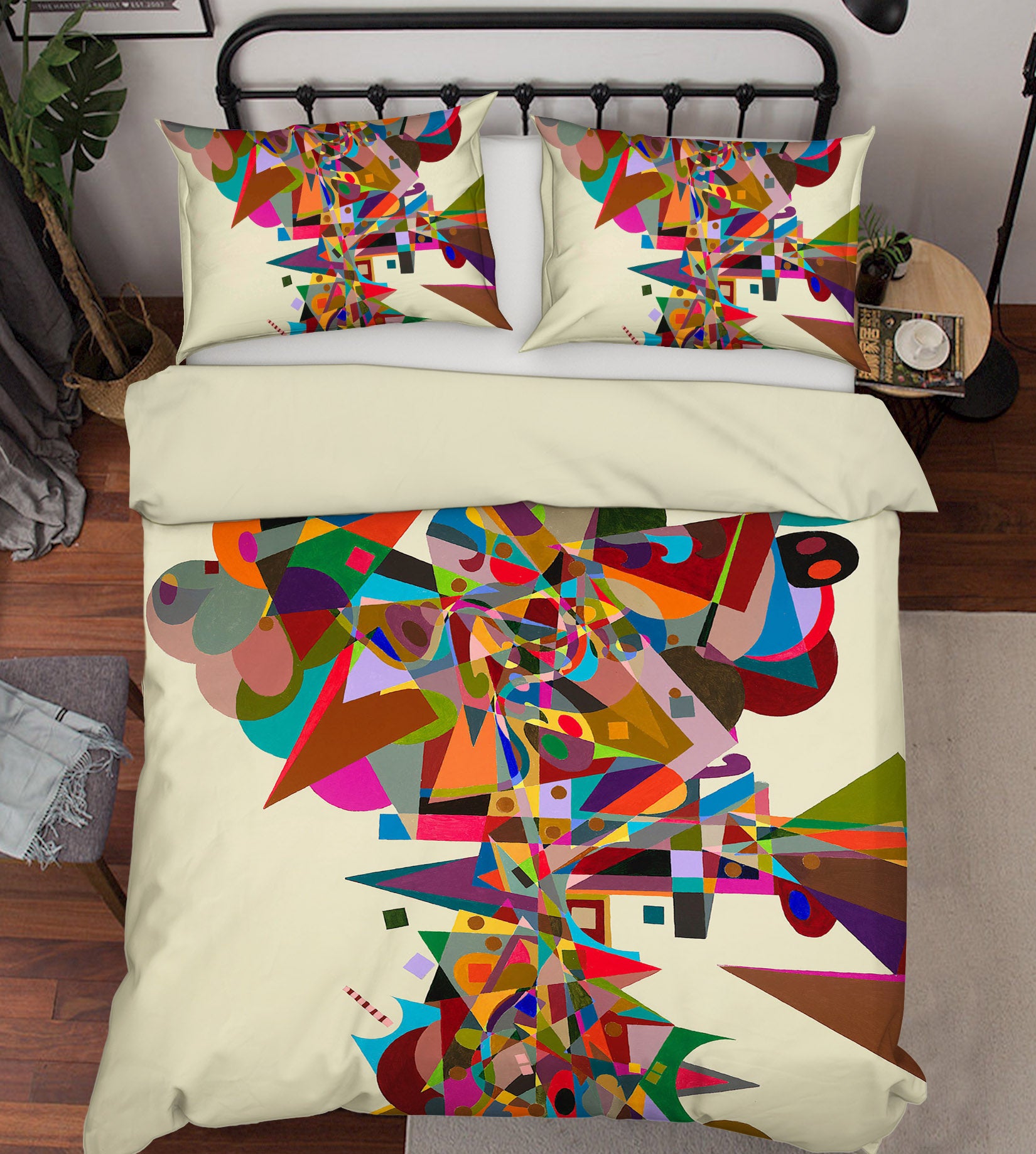 3D Color Pattern 2001 Allan P. Friedlander Bedding Bed Pillowcases Quilt