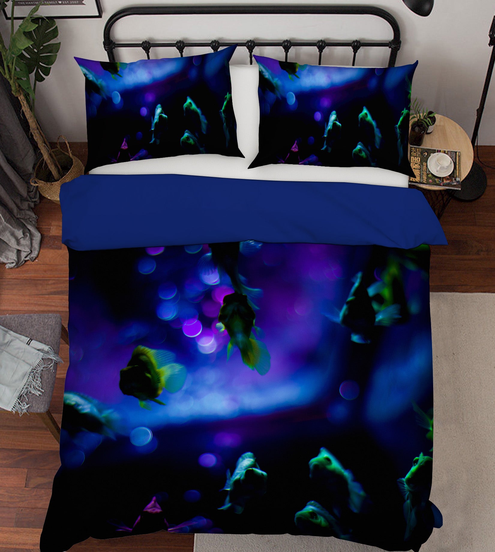 3D Purple Flowers 2002 Noirblanc777 Bedding Bed Pillowcases Quilt