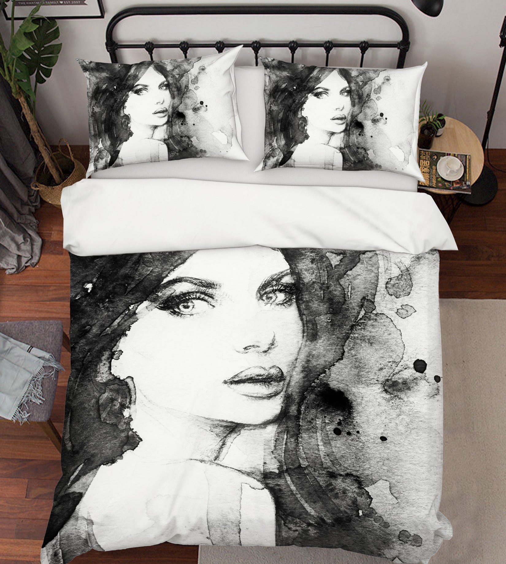 3D Graffiti Woman 016 Bed Pillowcases Quilt