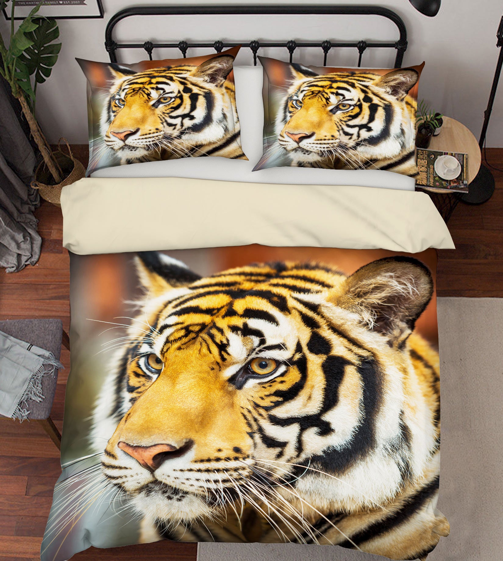3D Tiger 72027 Bed Pillowcases Quilt