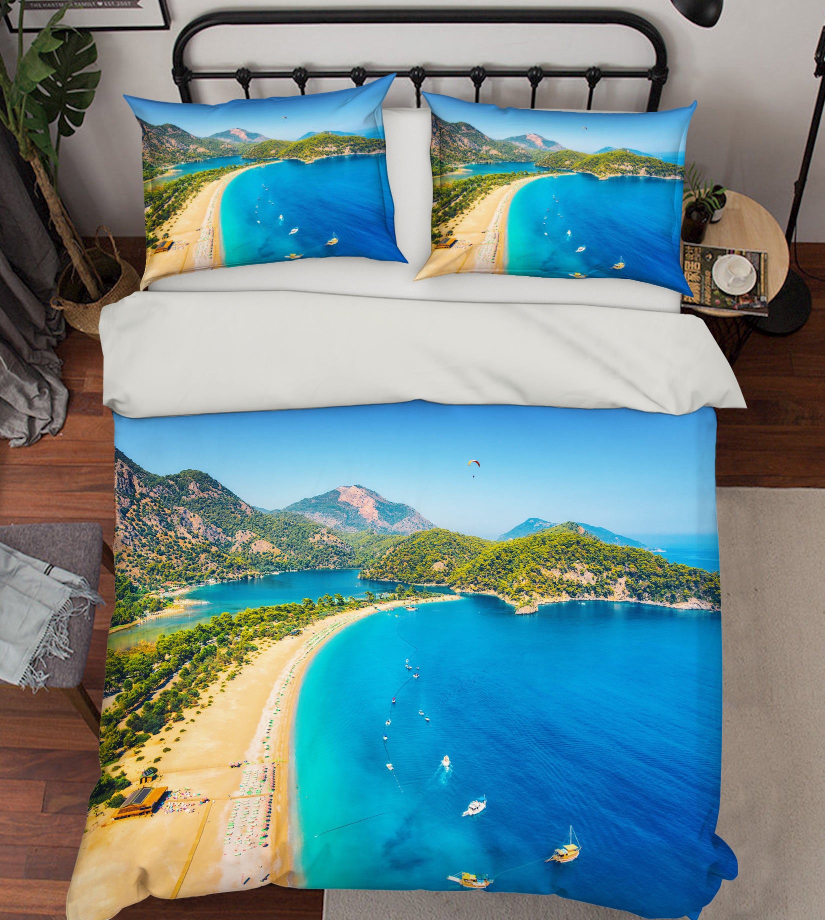 3D Beach Seaside 67098 Bed Pillowcases Quilt
