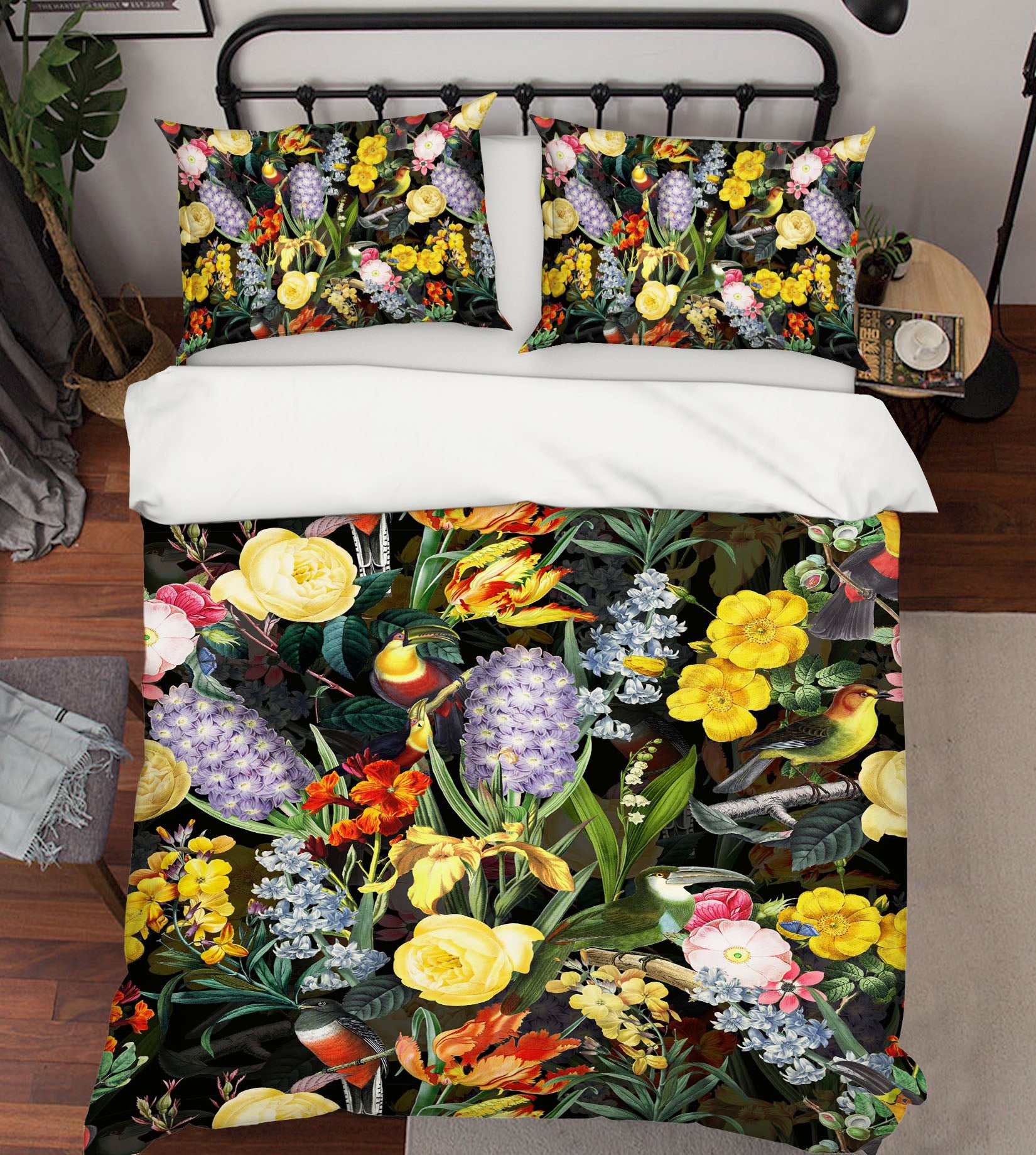 3D Violet Flower 171 Uta Naumann Bedding Bed Pillowcases Quilt