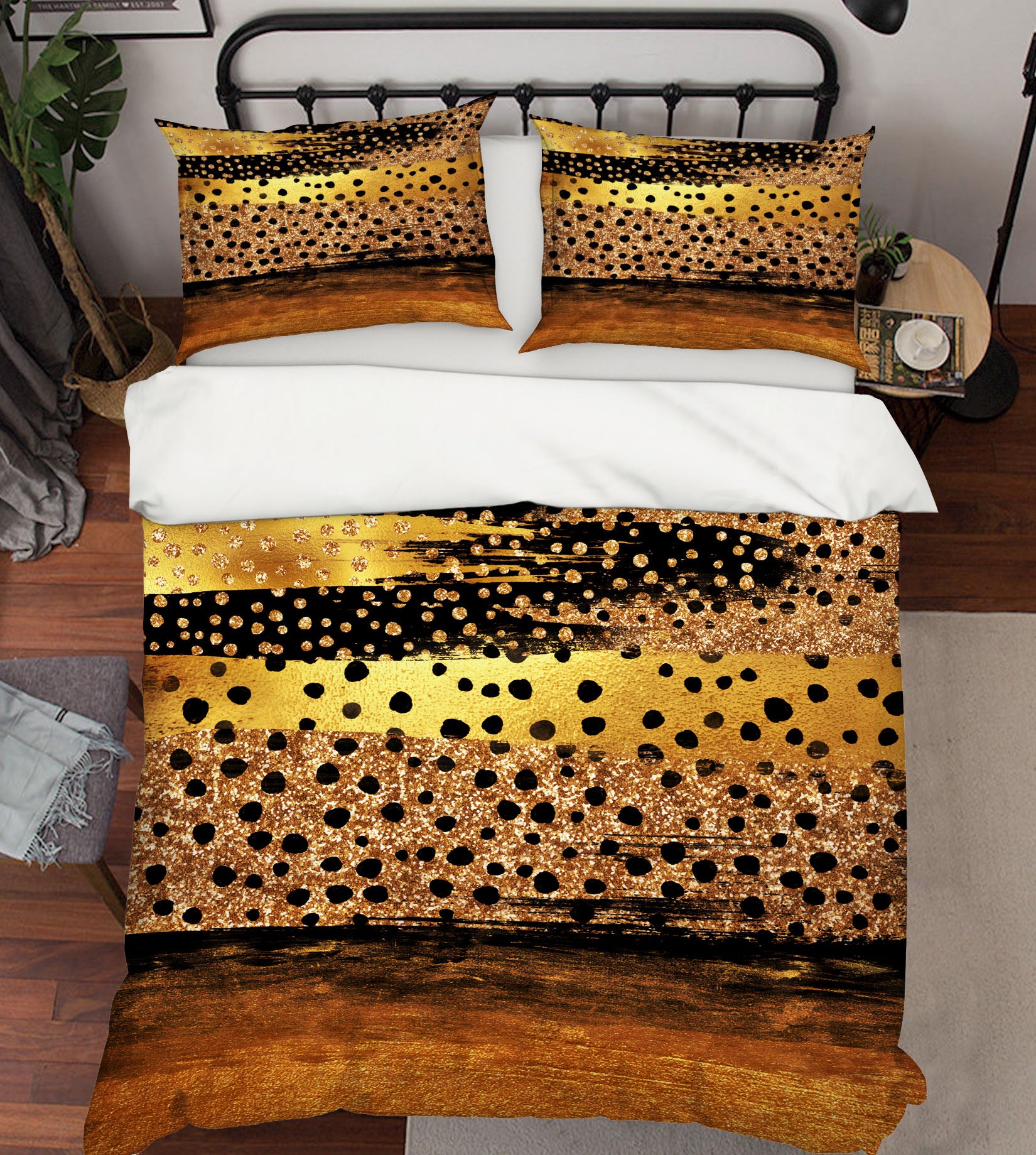 3D Yellow Dots 030 Uta Naumann Bedding Bed Pillowcases Quilt