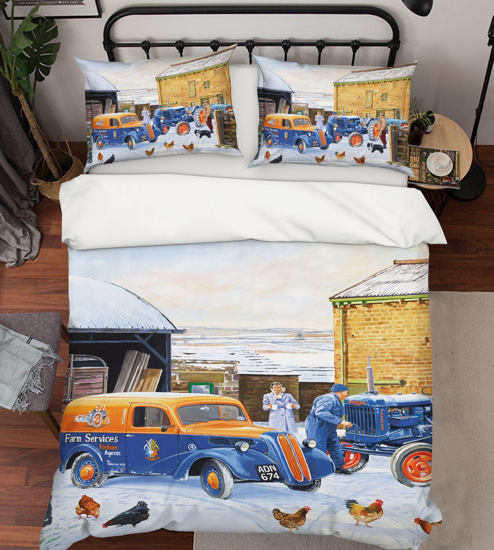 3D Snowfield Car 8905 Trevor Mitchell bedding Bed Pillowcases Quilt