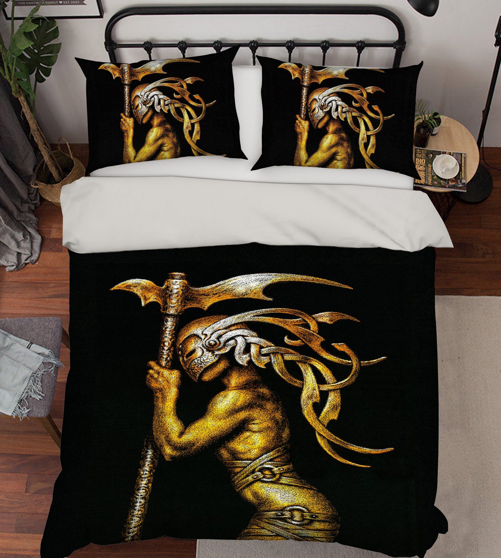 3D Arms Wing Metallic Man 6218 Ciruelo Bedding Bed Pillowcases Quilt