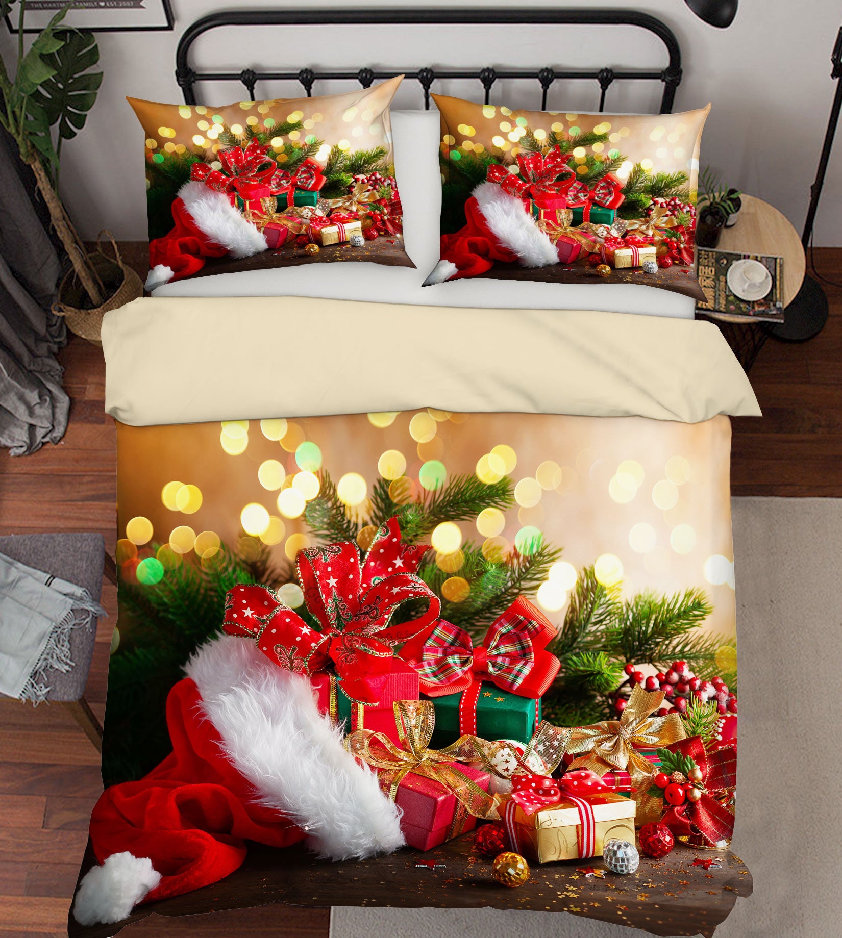 3D Gift 52170 Christmas Quilt Duvet Cover Xmas Bed Pillowcases