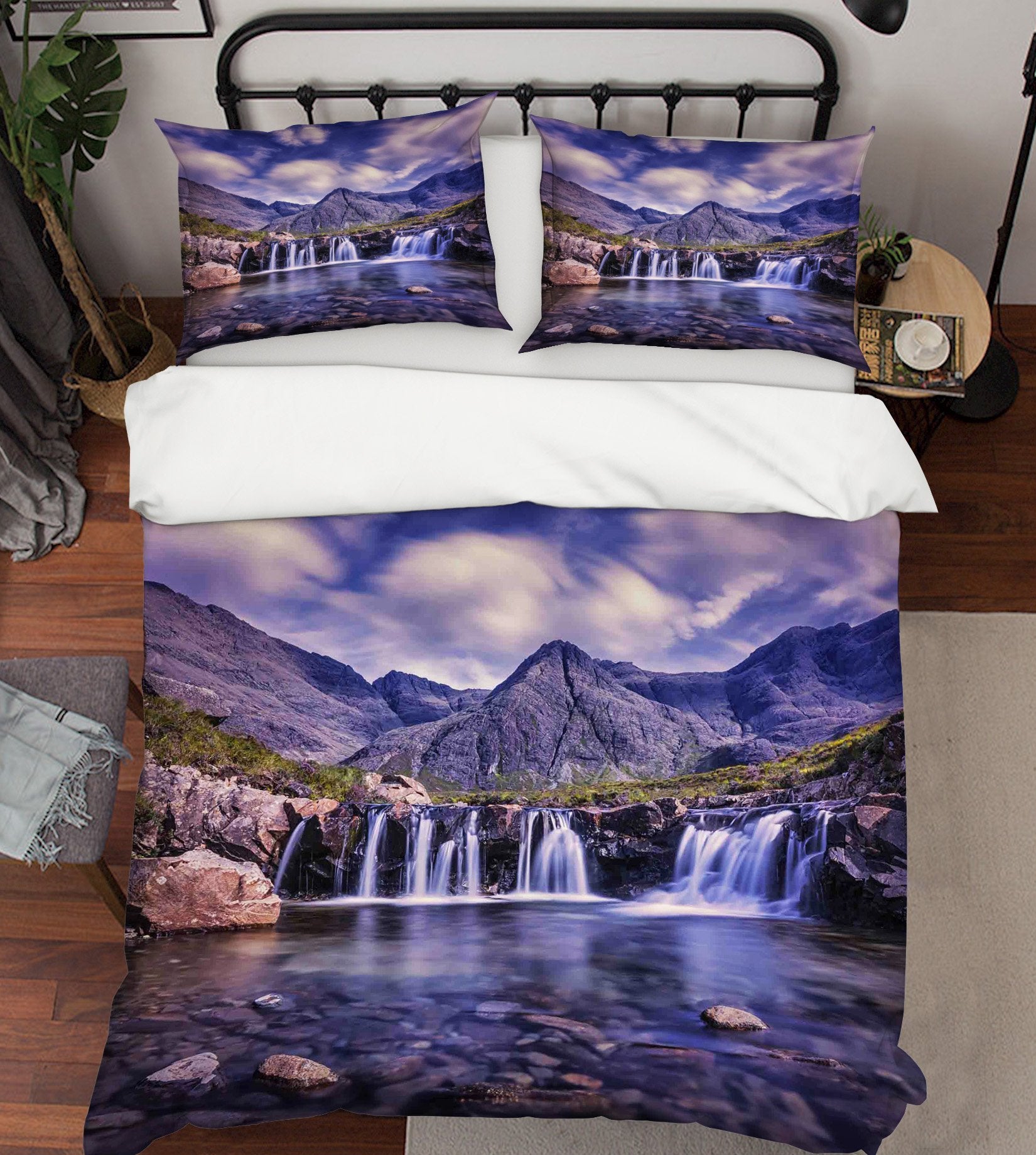 3D River Mountain 019 Bed Pillowcases Quilt Wallpaper AJ Wallpaper 