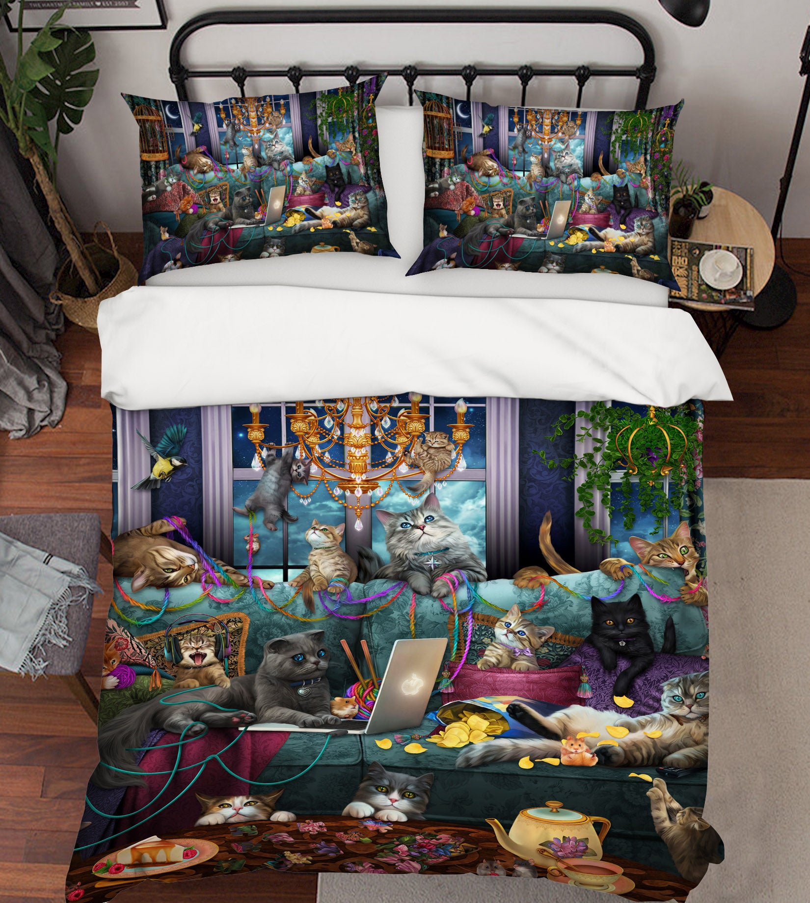 3D Sofa Cat 8814 Brigid Ashwood Bedding Bed Pillowcases Quilt Cover Duvet Cover