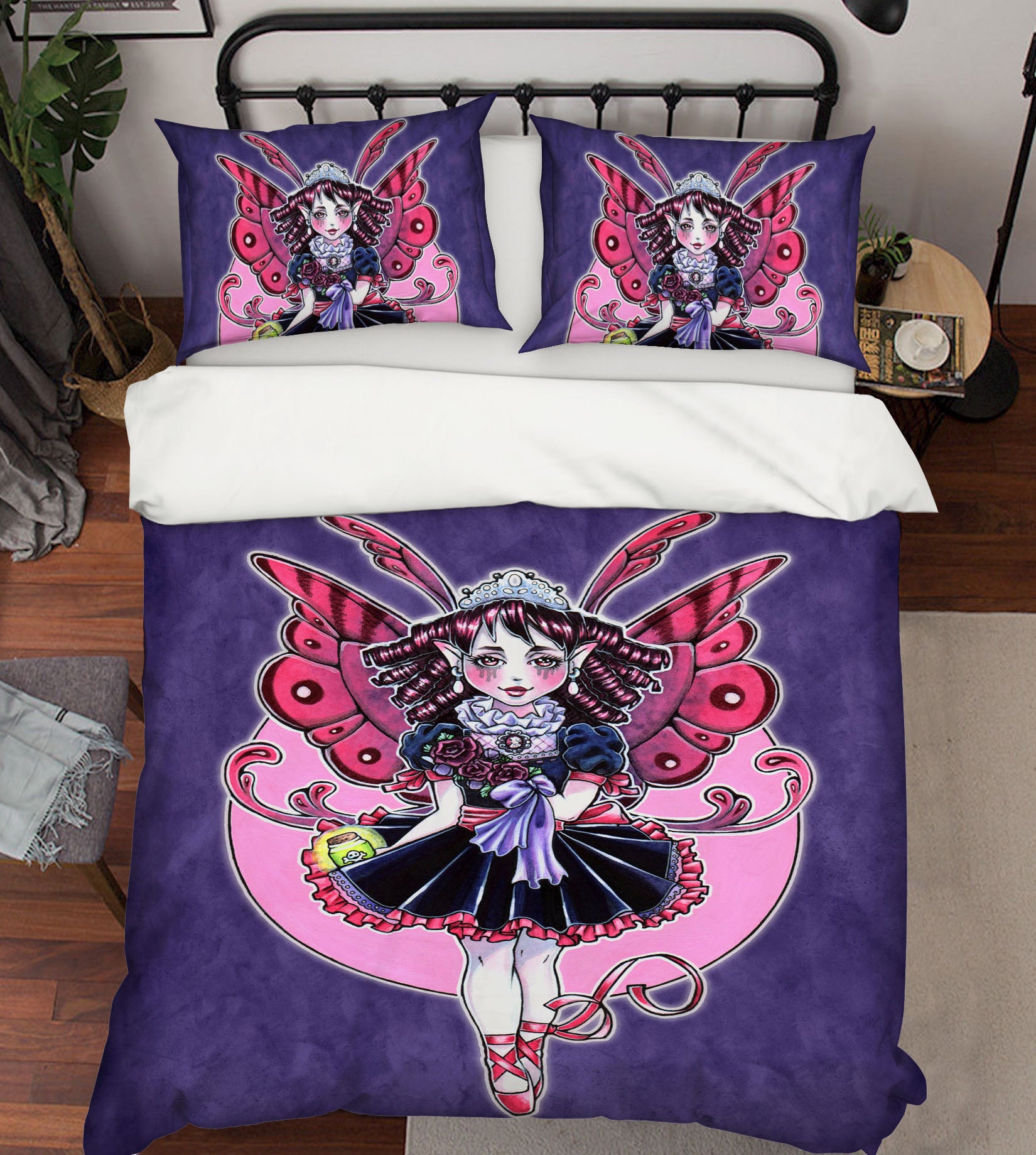 3D Butterfly Girl 8819 Brigid Ashwood Bedding Bed Pillowcases Quilt Cover Duvet Cover