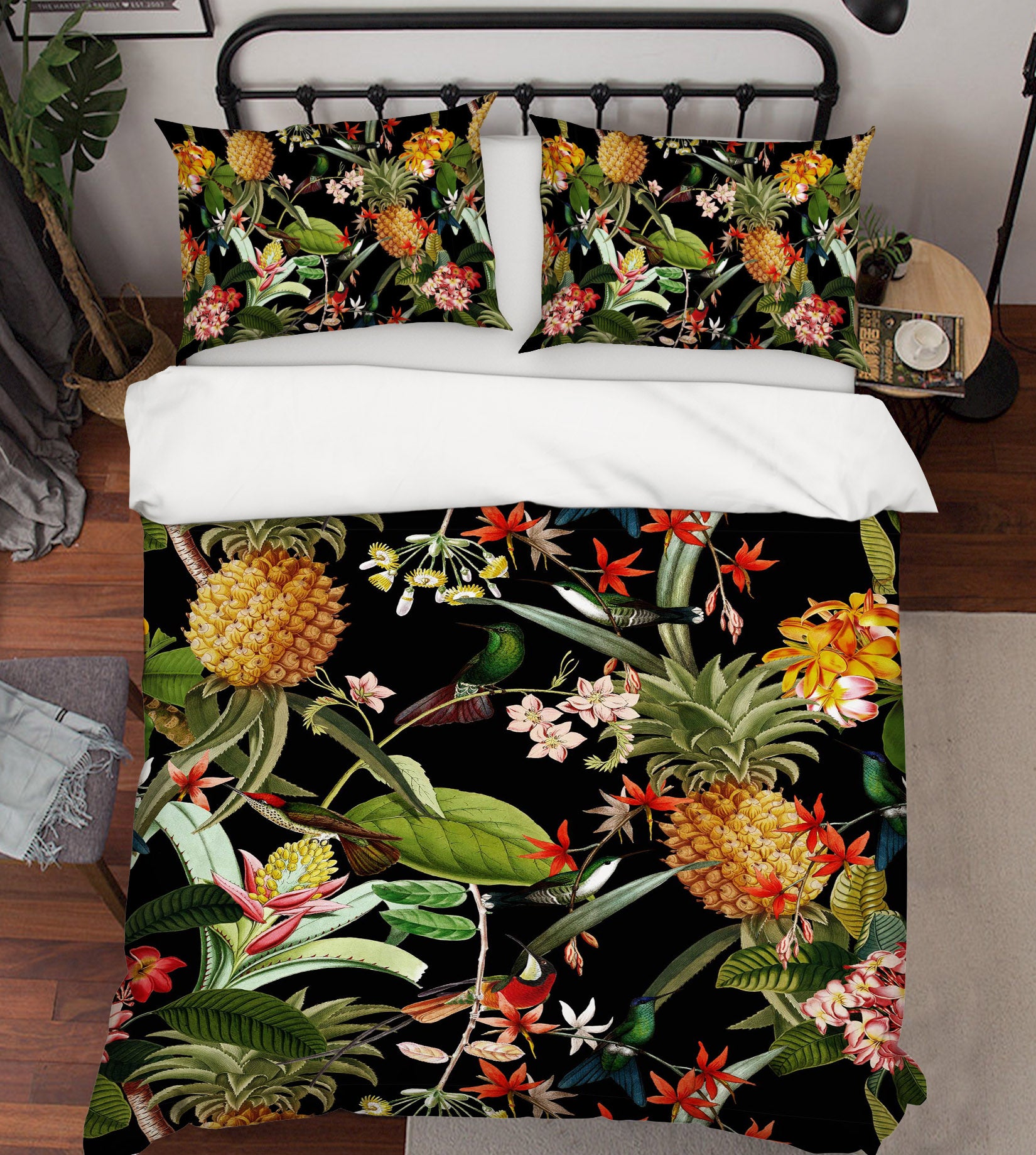 3D Pineapple Bird 160 Uta Naumann Bedding Bed Pillowcases Quilt