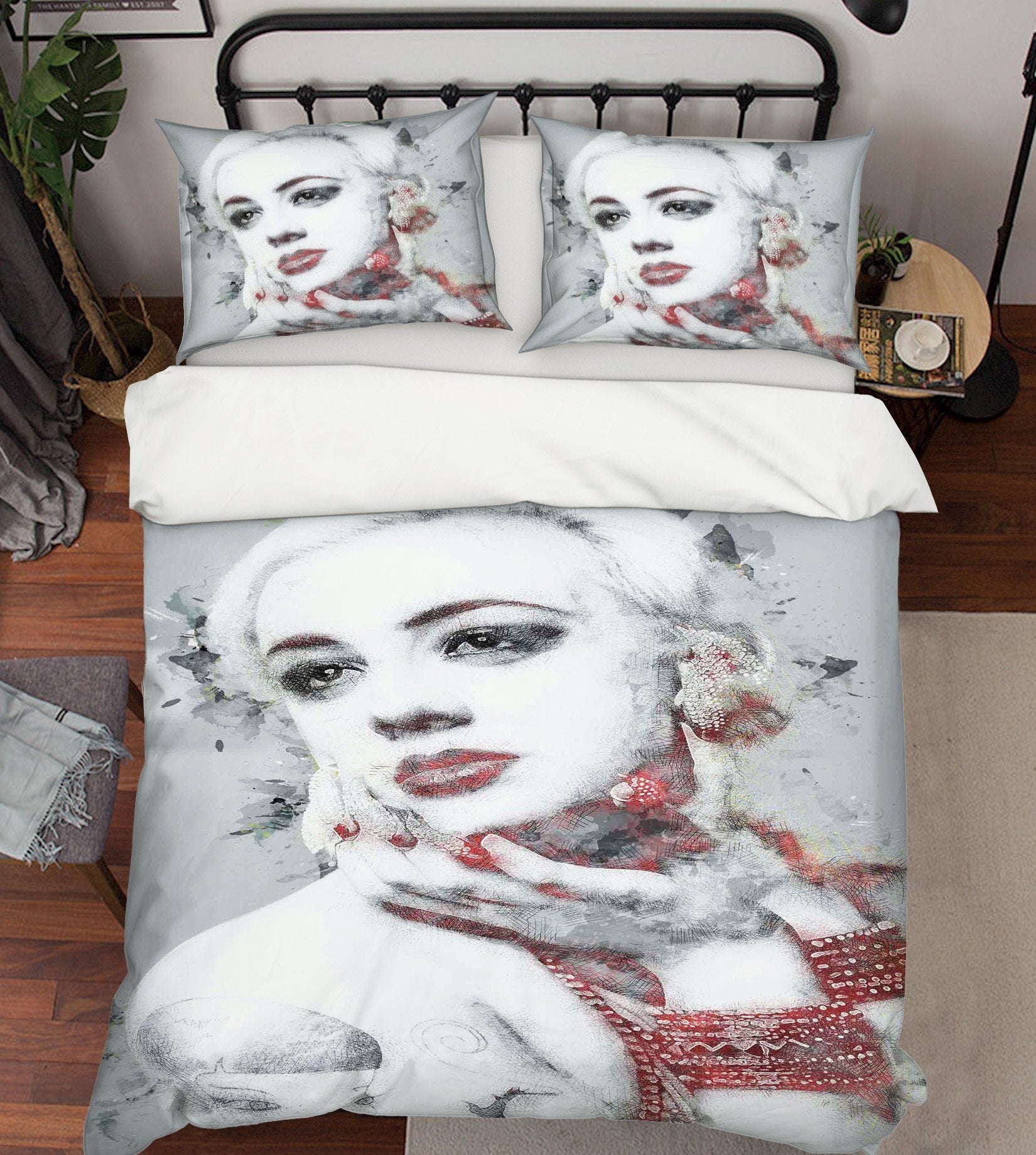 3D Beautiful Shape 100 Bed Pillowcases Quilt Wallpaper AJ Wallpaper 