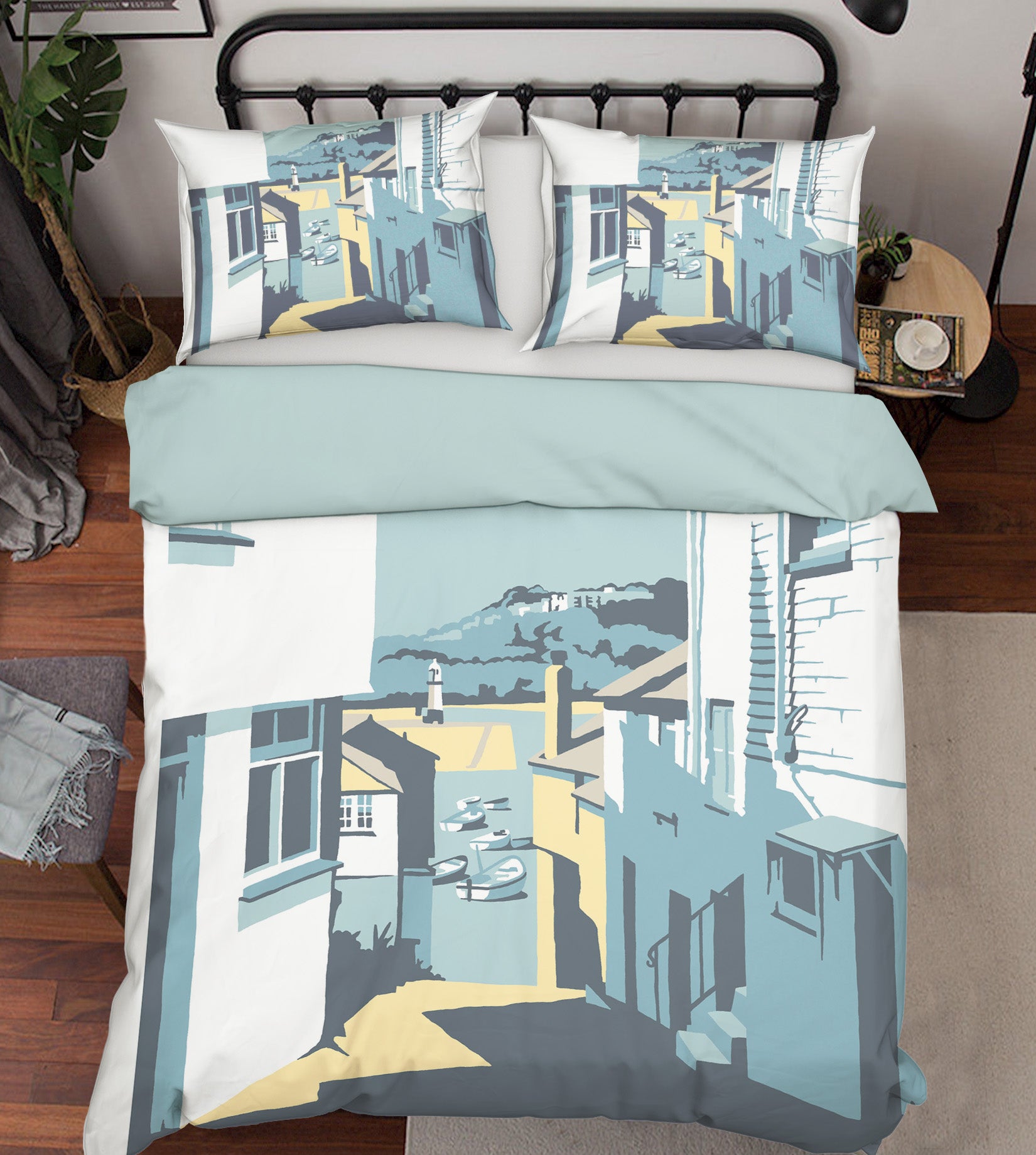 3D High Rise Street 2066 Steve Read Bedding Bed Pillowcases Quilt