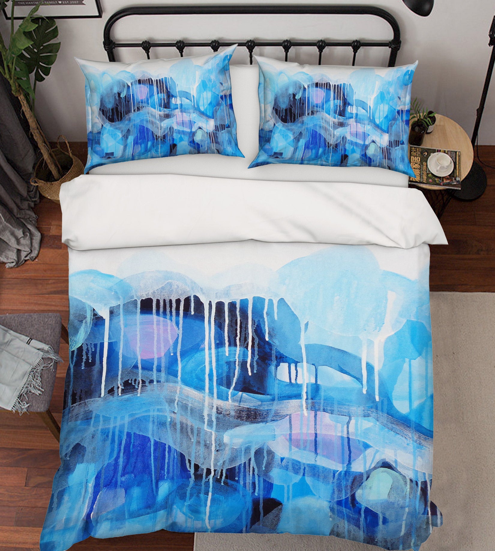 3D Watercolor Flow 1113 Misako Chida Bedding Bed Pillowcases Quilt