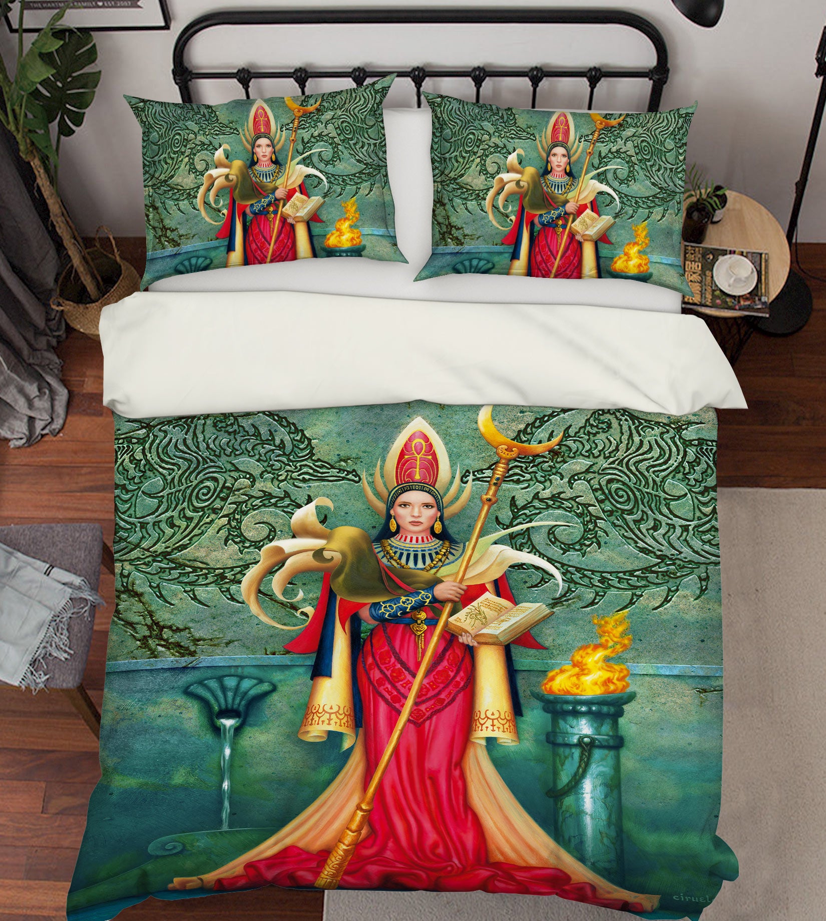 3D Queen Scepter 6204 Ciruelo Bedding Bed Pillowcases Quilt