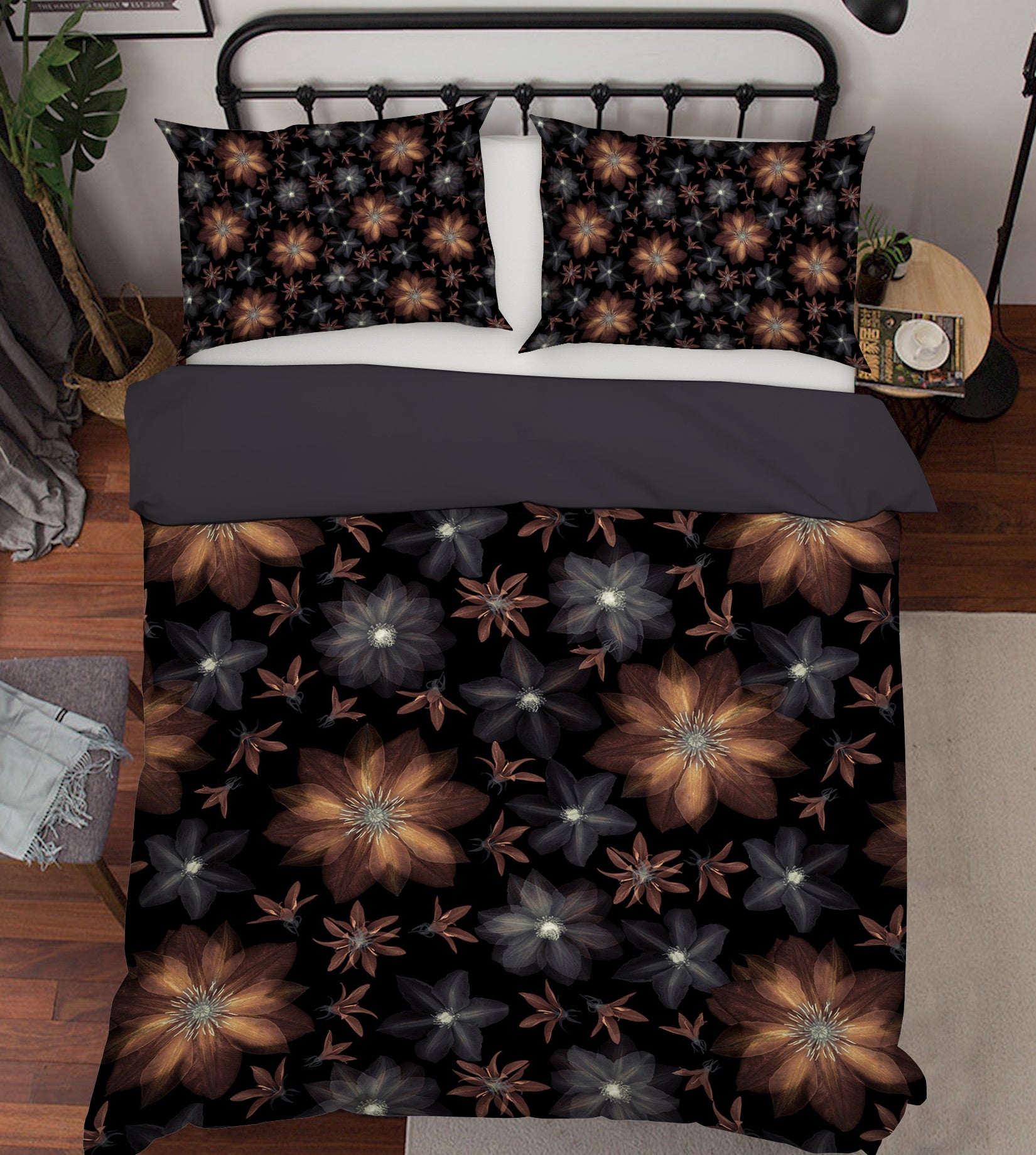 3D White Flower 1099 Assaf Frank Bedding Bed Pillowcases Quilt