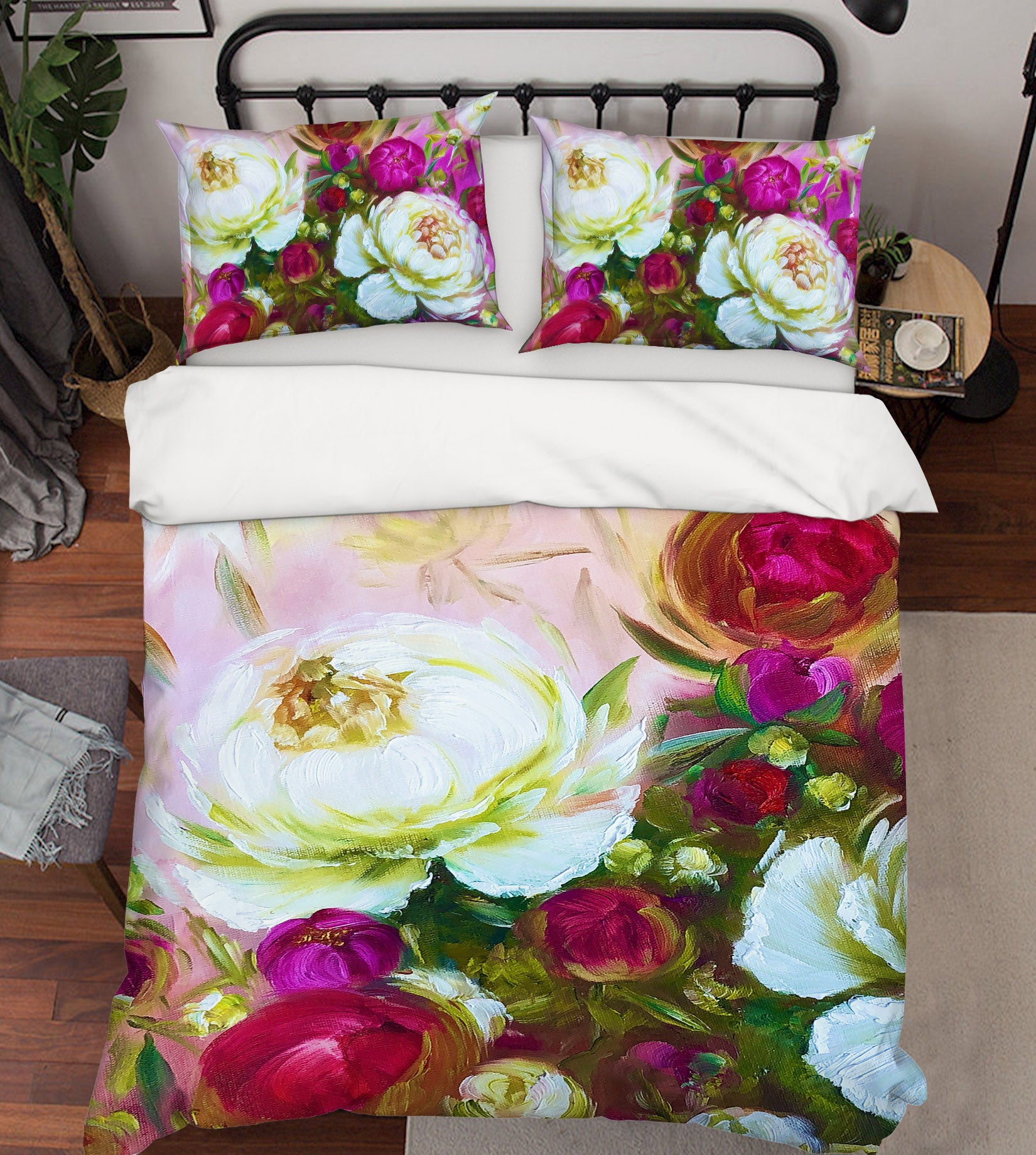 3D Rose Red Flower 625 Skromova Marina Bedding Bed Pillowcases Quilt