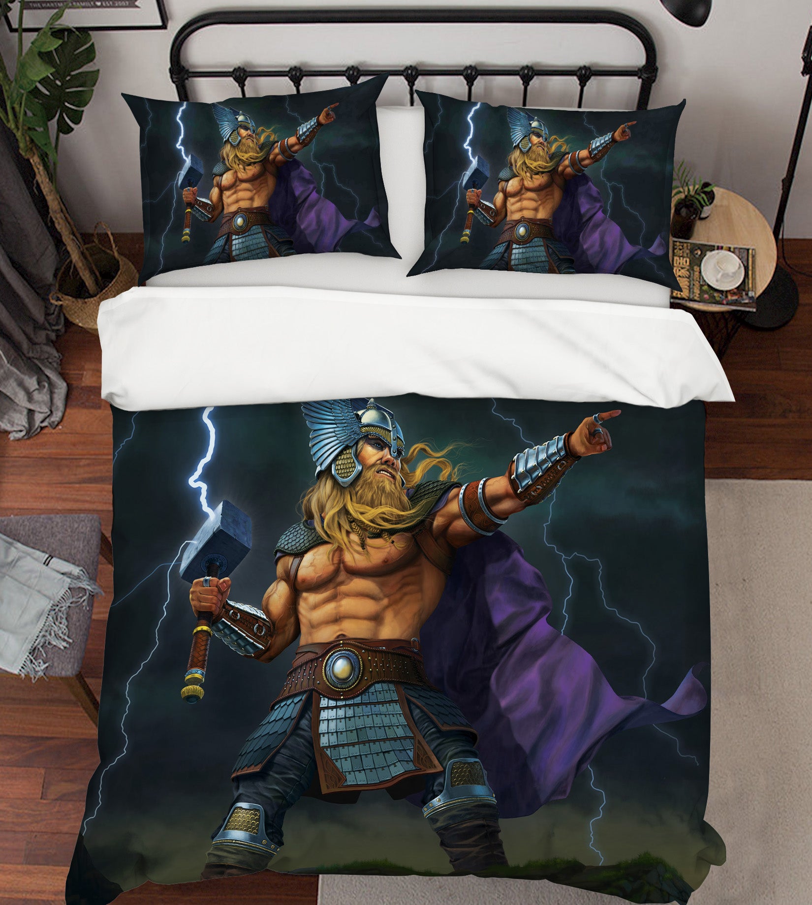 3D Thor God Of Thunder 087 Bed Pillowcases Quilt Exclusive Designer Vincent