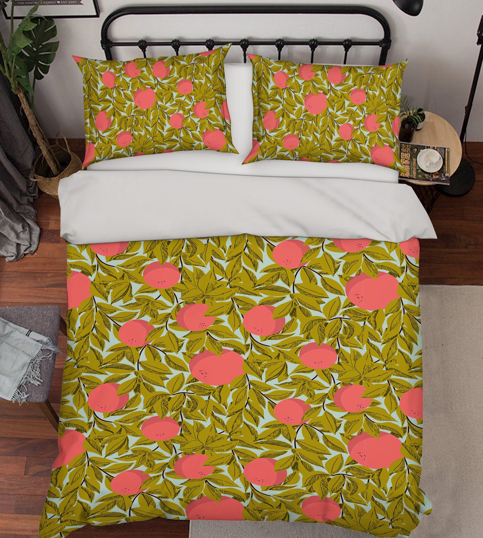 3D Flowers Leaves 109138 Kashmira Jayaprakash Bedding Bed Pillowcases Quilt