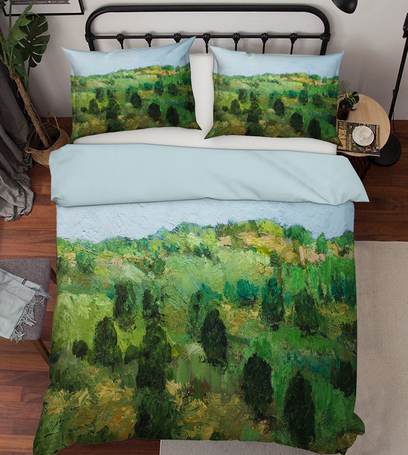 3D Paint Woods 1082 Allan P. Friedlander Bedding Bed Pillowcases Quilt