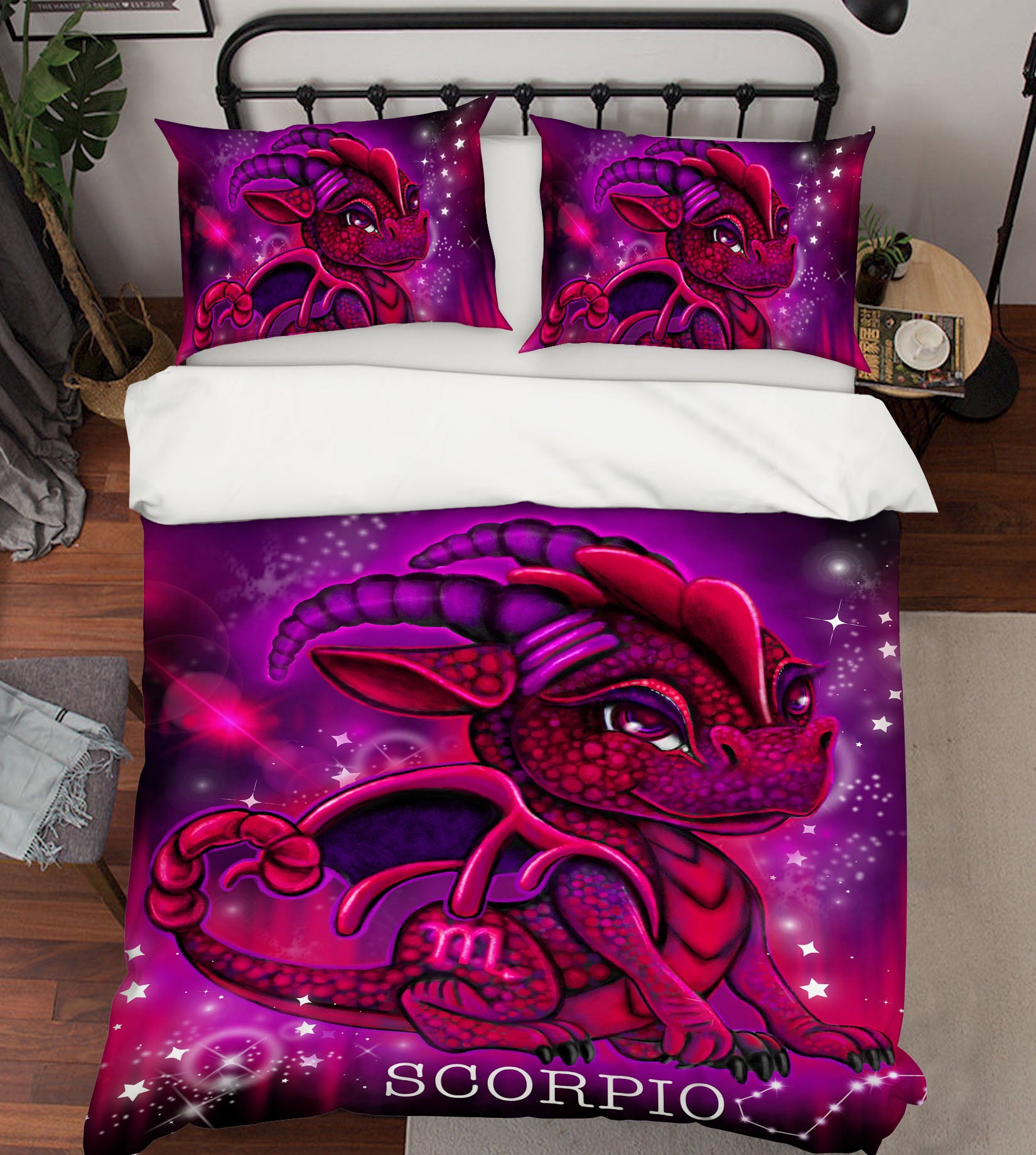 3D Red Scorpio 8605 Sheena Pike Bedding Bed Pillowcases Quilt Cover Duvet Cover