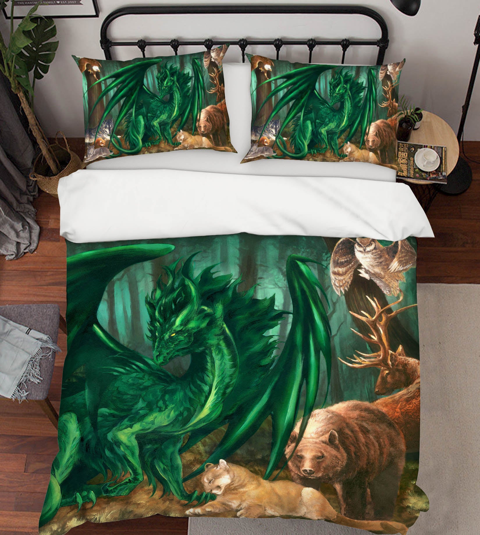 3D Animal Dragon 8335 Ruth Thompson Bedding Bed Pillowcases Quilt Cover Duvet Cover
