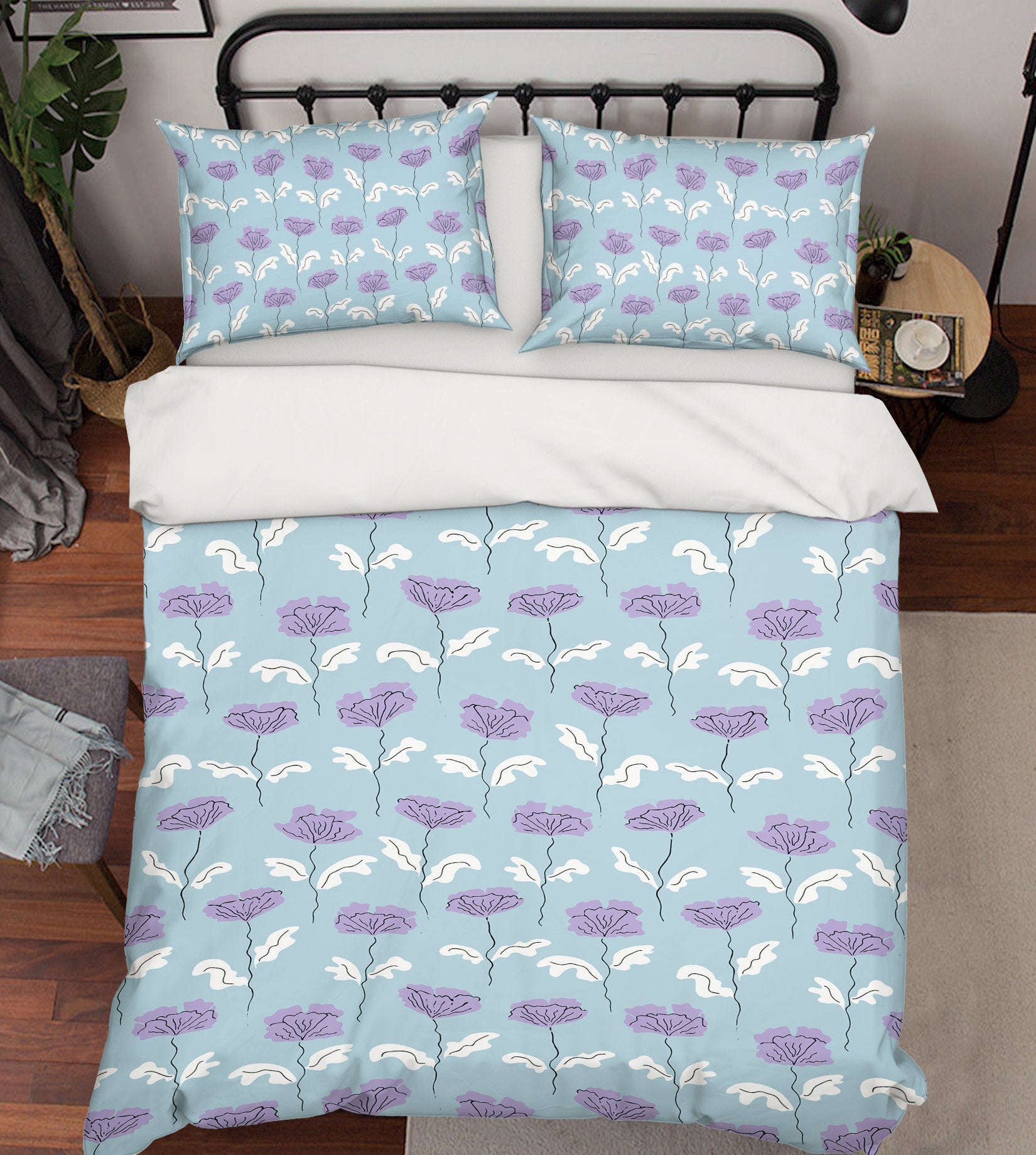 3D Purple Little Flower 109131 Kashmira Jayaprakash Bedding Bed Pillowcases Quilt