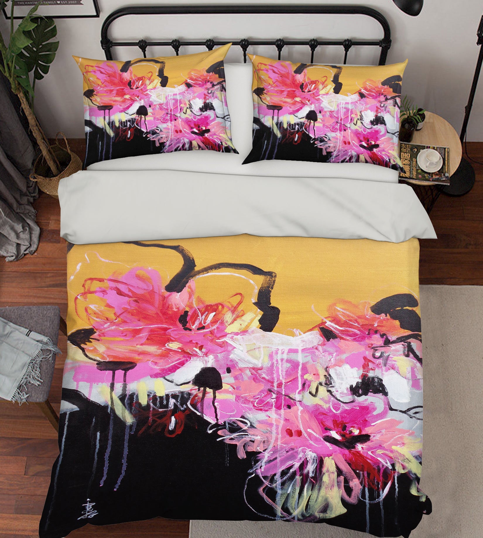 3D Watercolor Flowers 1233 Misako Chida Bedding Bed Pillowcases Quilt Cover Duvet Cover