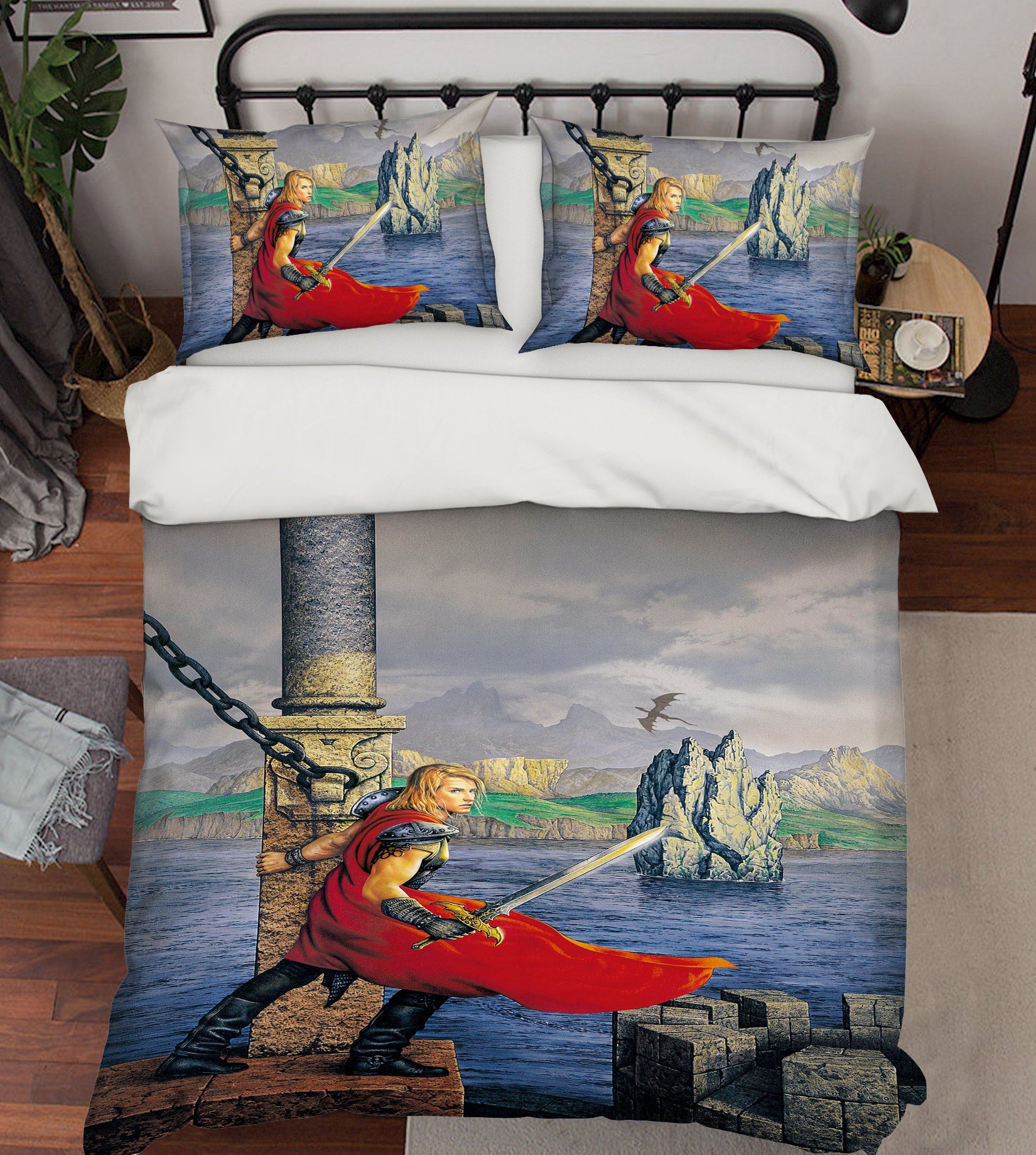 3D Soldier Sword 6185 Ciruelo Bedding Bed Pillowcases Quilt